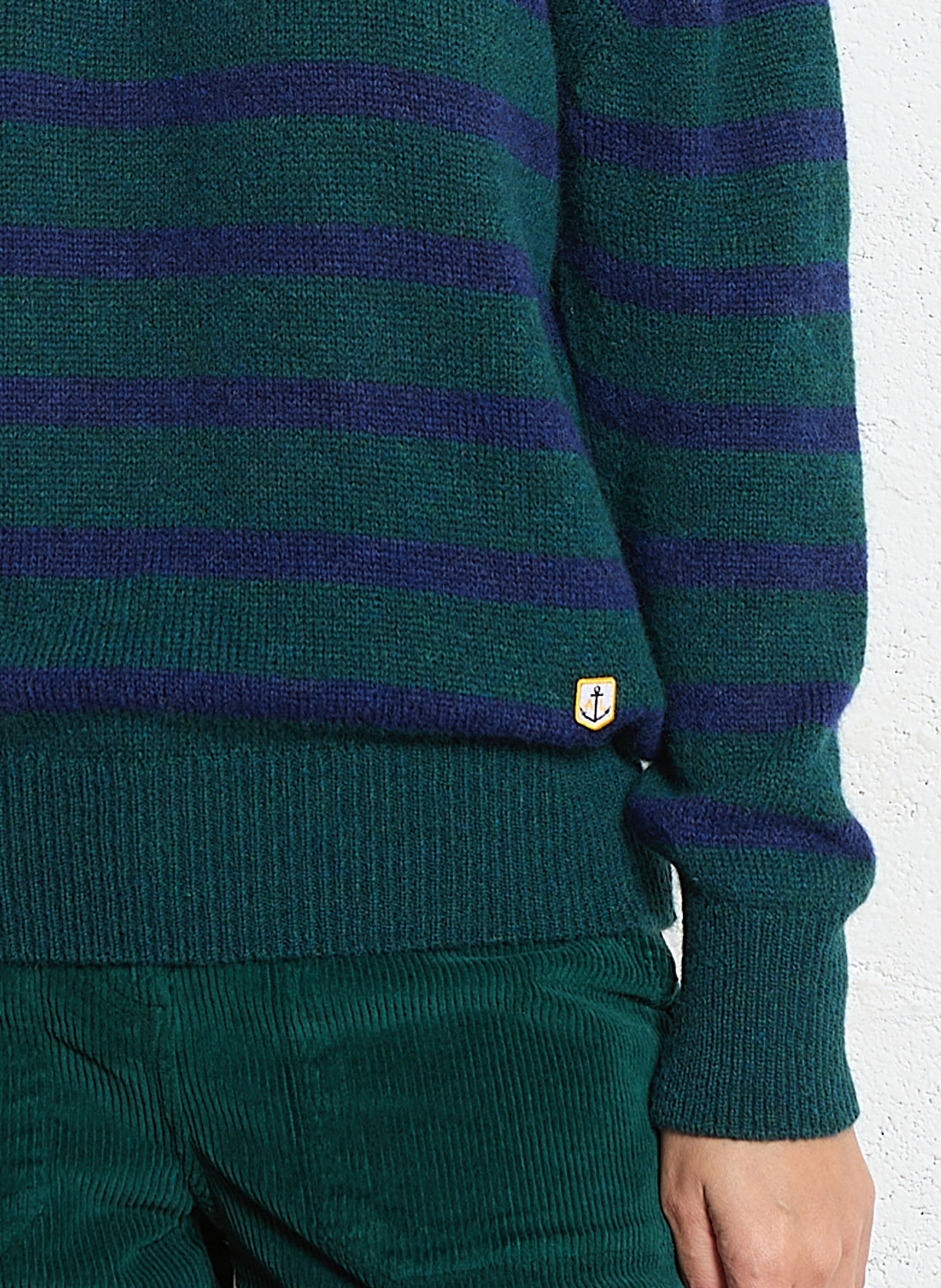 Pull droit col rond en laine mélangée ARMOR LUX Vert