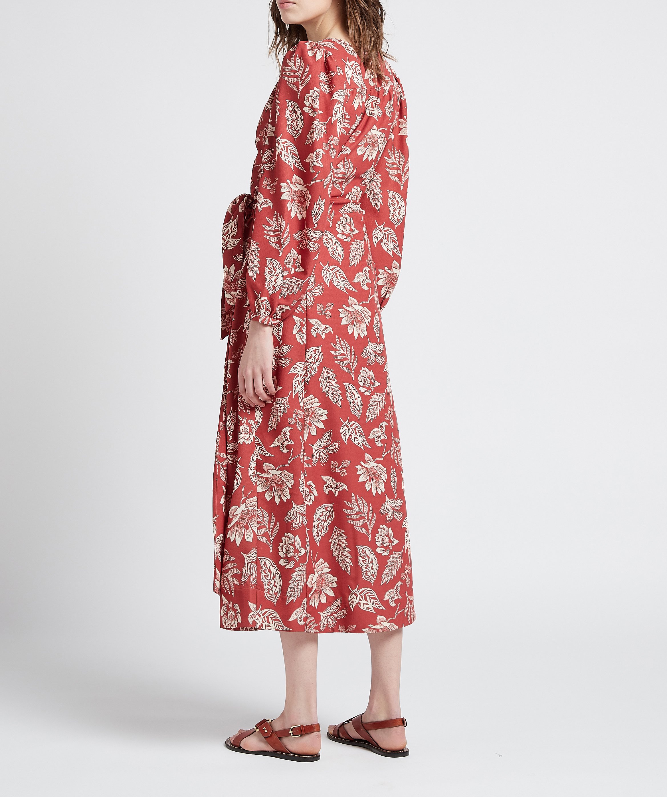 Printed wrap dress THE NEW SOCIETY Red