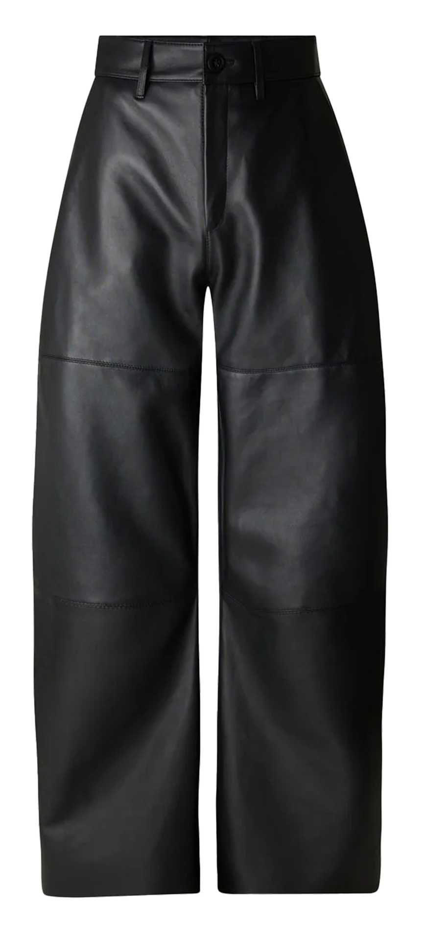 Hochtaillierte Ballonlederhose SOEUR Schwarz
