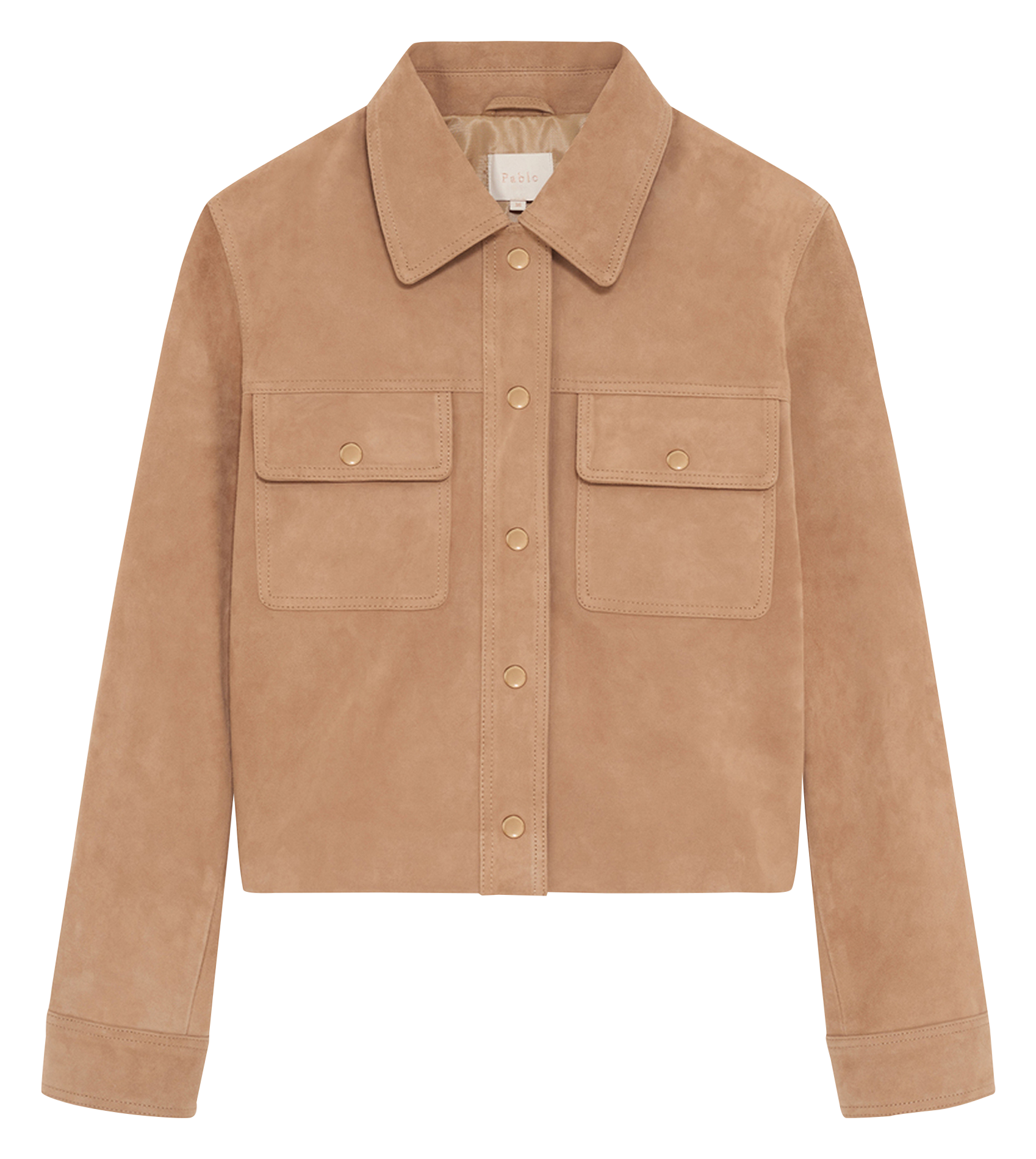 Lammlederblouson mit klassischem Kragen PABLO Beige