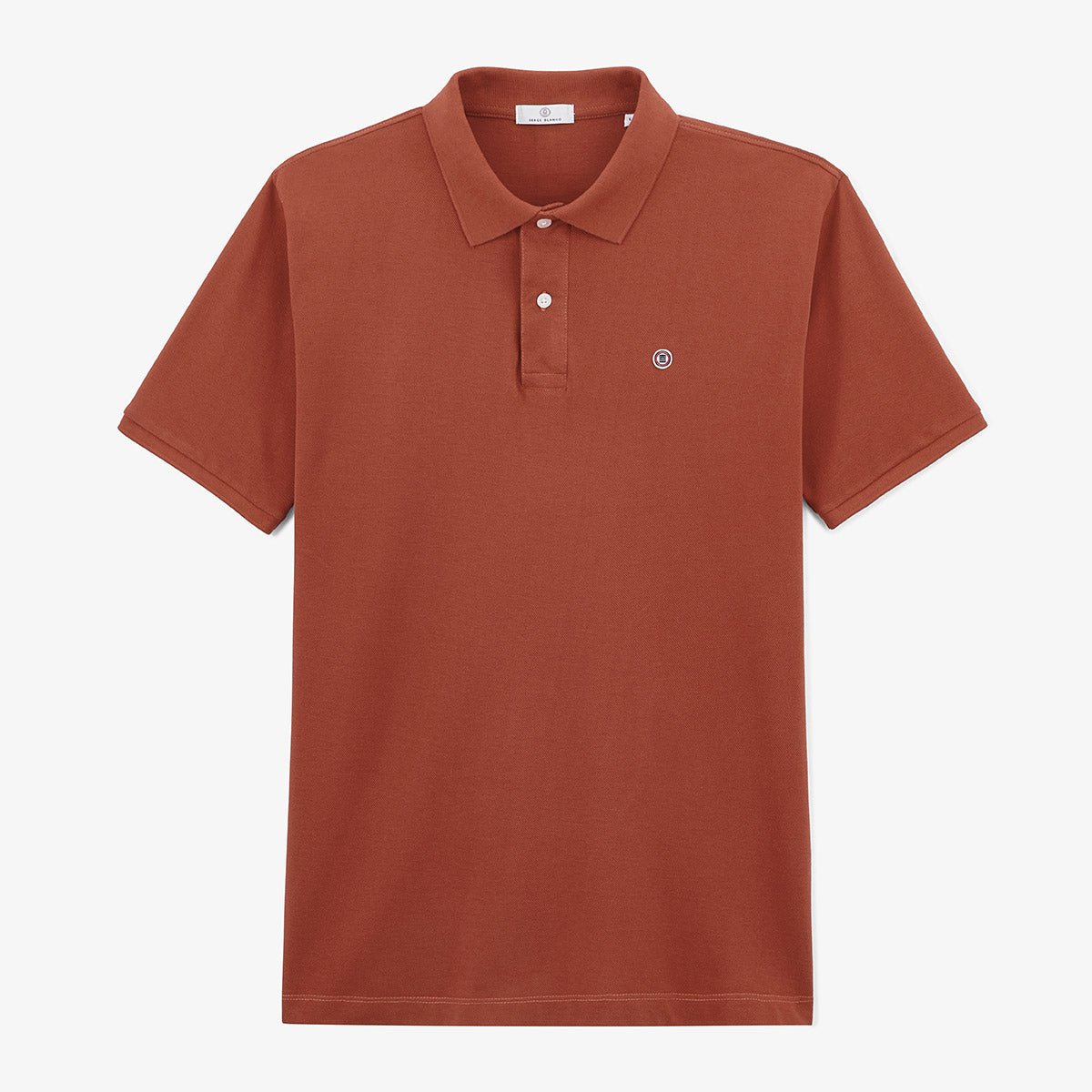 Short-sleeved piqué knit polo SERGE BLANCO Orange