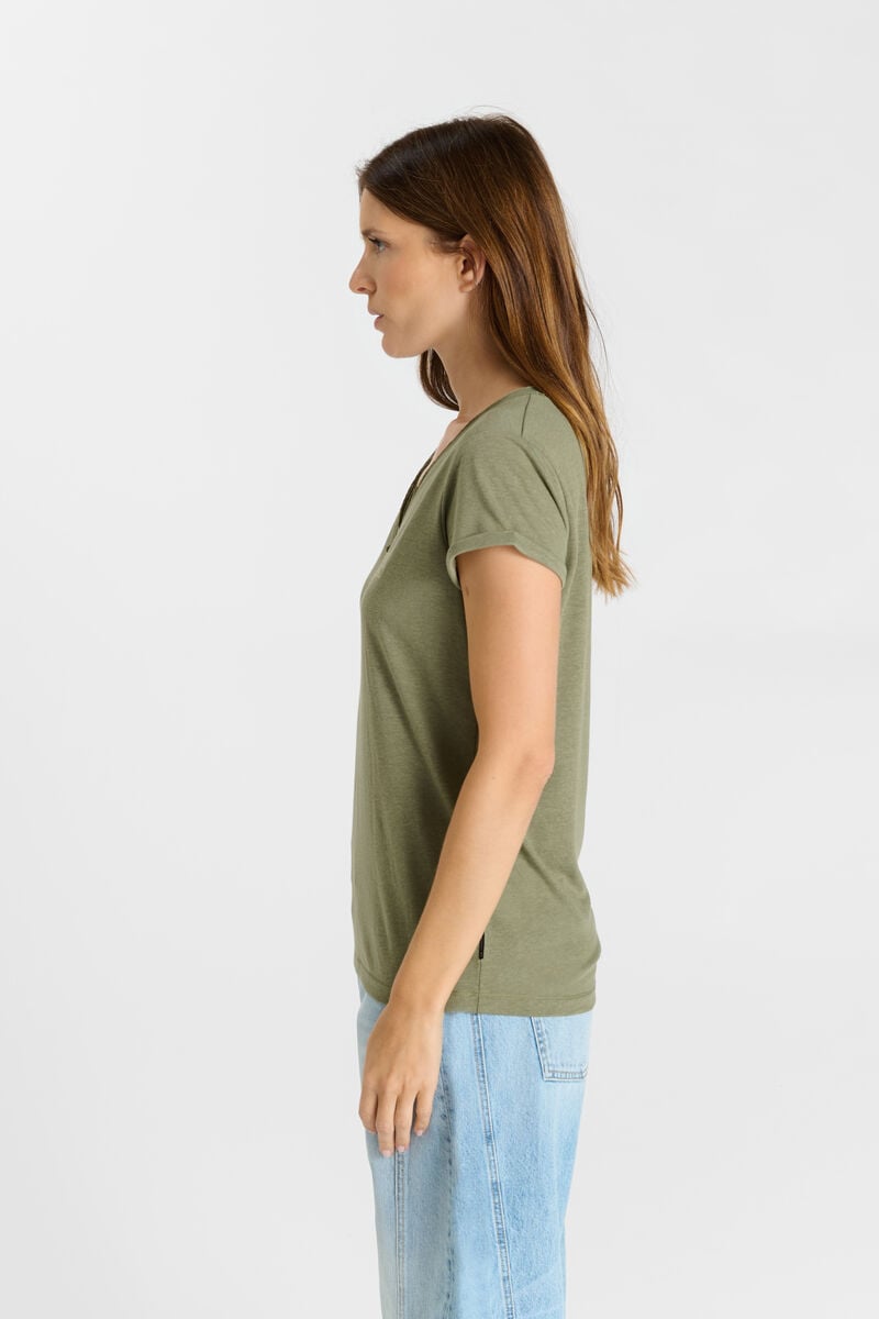 Tommy Badge T-shirt LE TEMPS DES CERISES Khaki