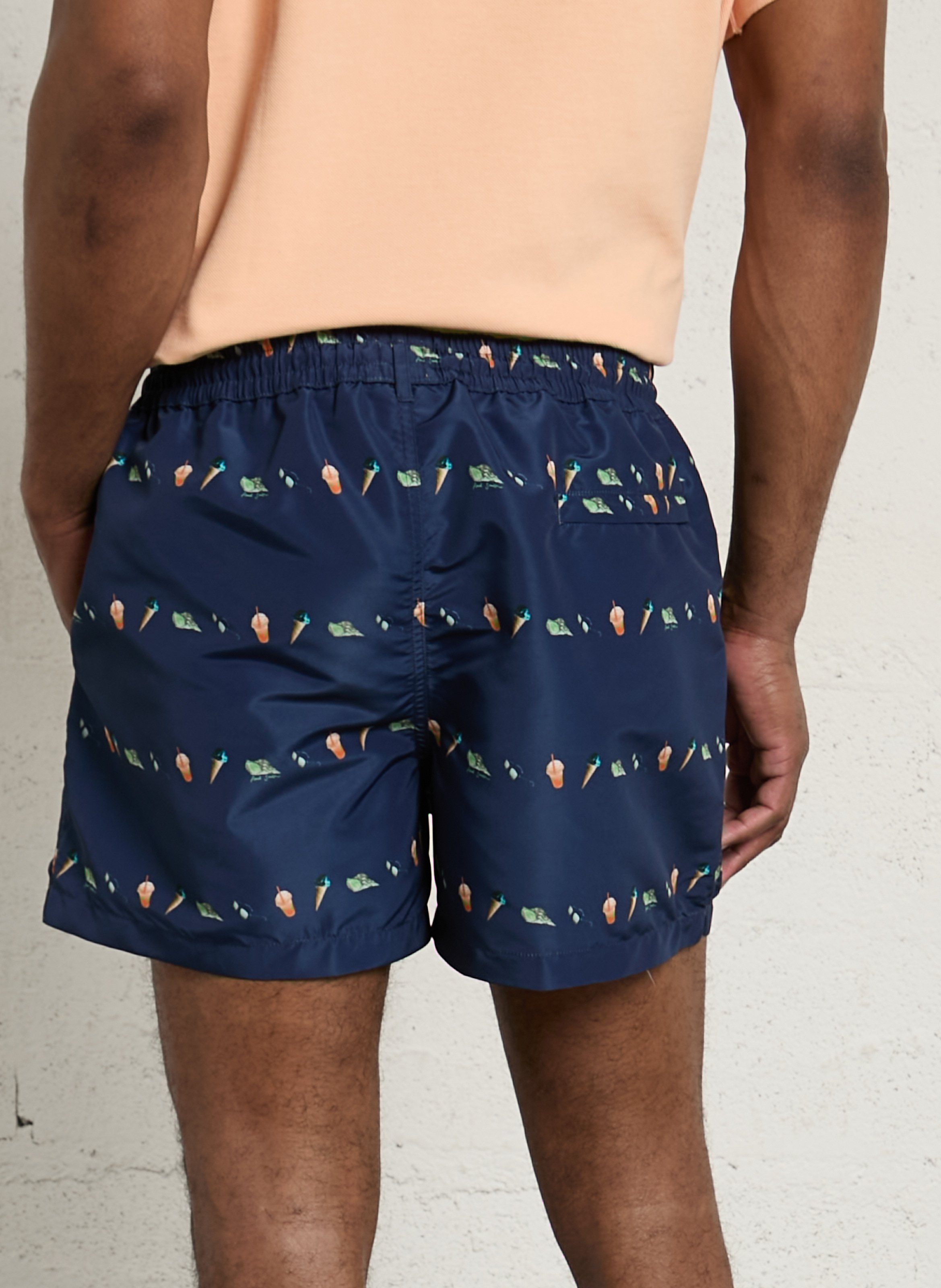 Badpak met print PAUL SMITH Blauw