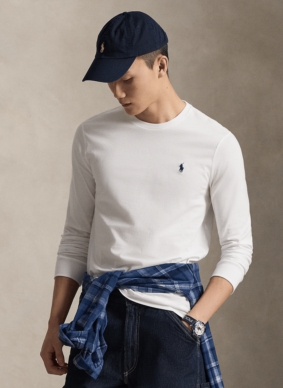 Tee-shirt col rond slim-fit en coton POLO RALPH LAUREN