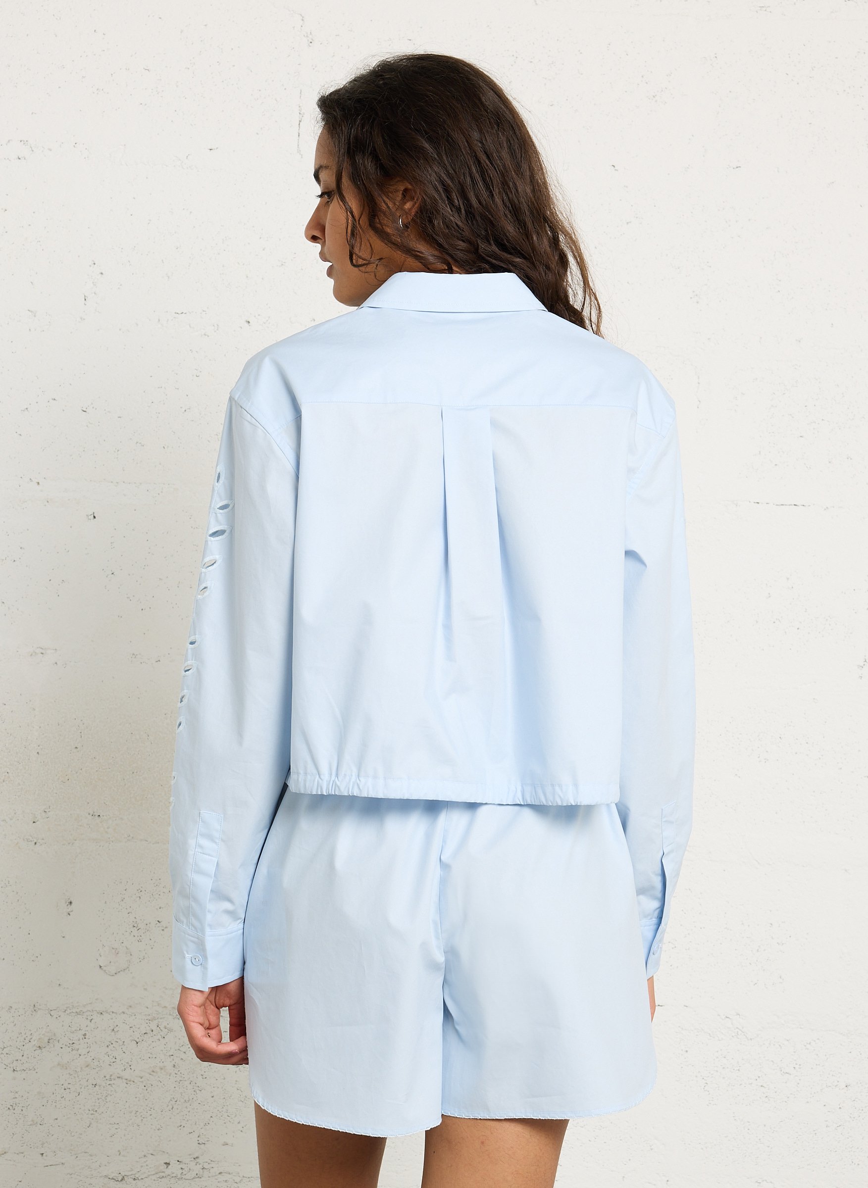 Classic cotton shirt BERENICE Blue