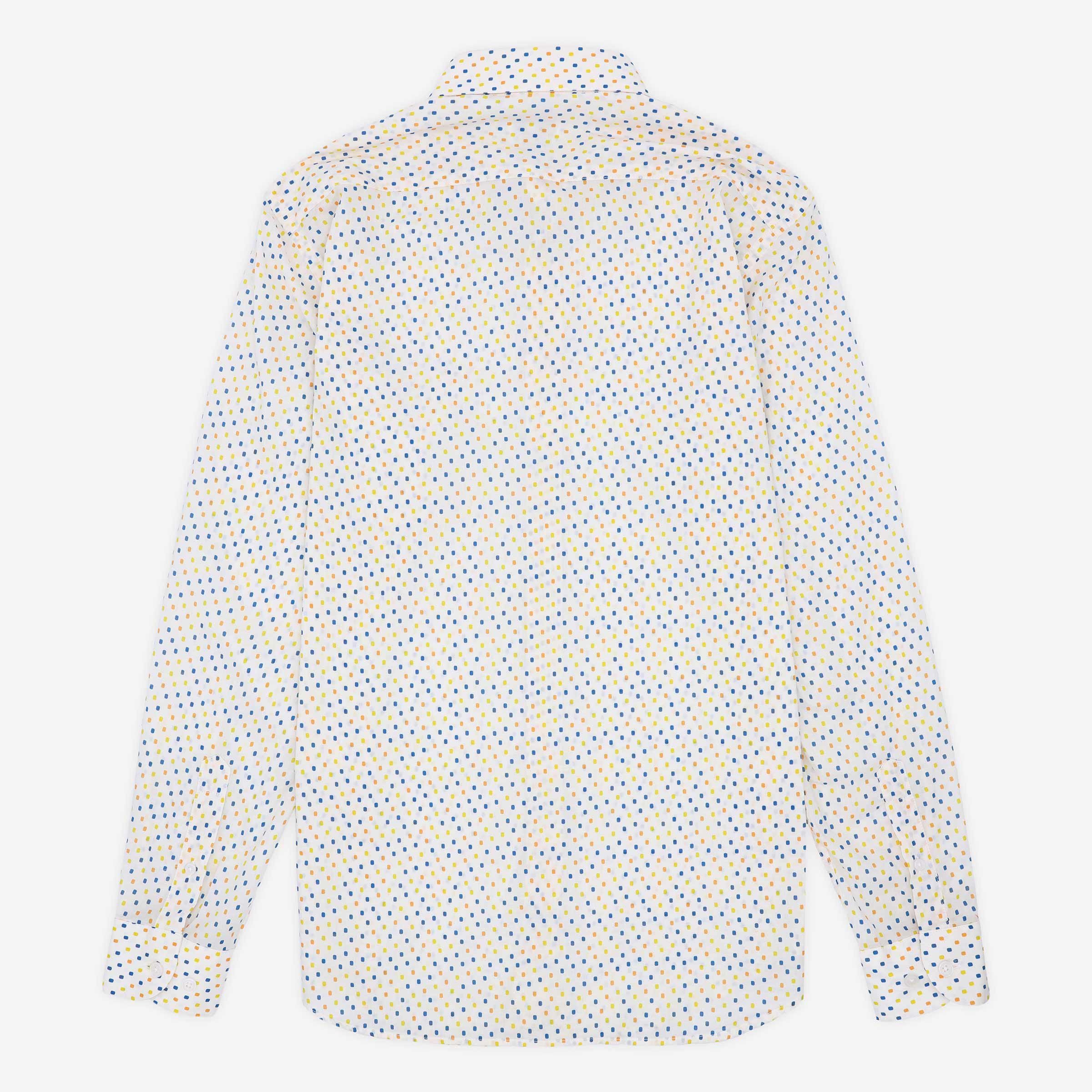 Long-sleeved printed cotton shirt SERGE BLANCO Multicolored