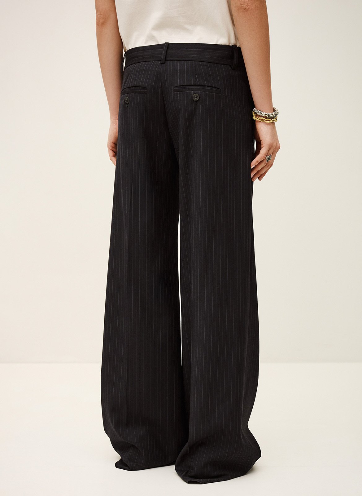 Pantalon tailleur large BA&SH Bleu