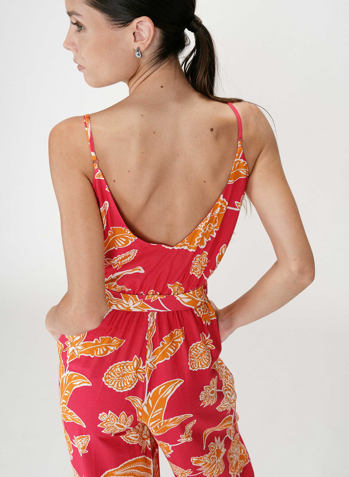 Floral print jumpsuit GRACE ET MILA Pink