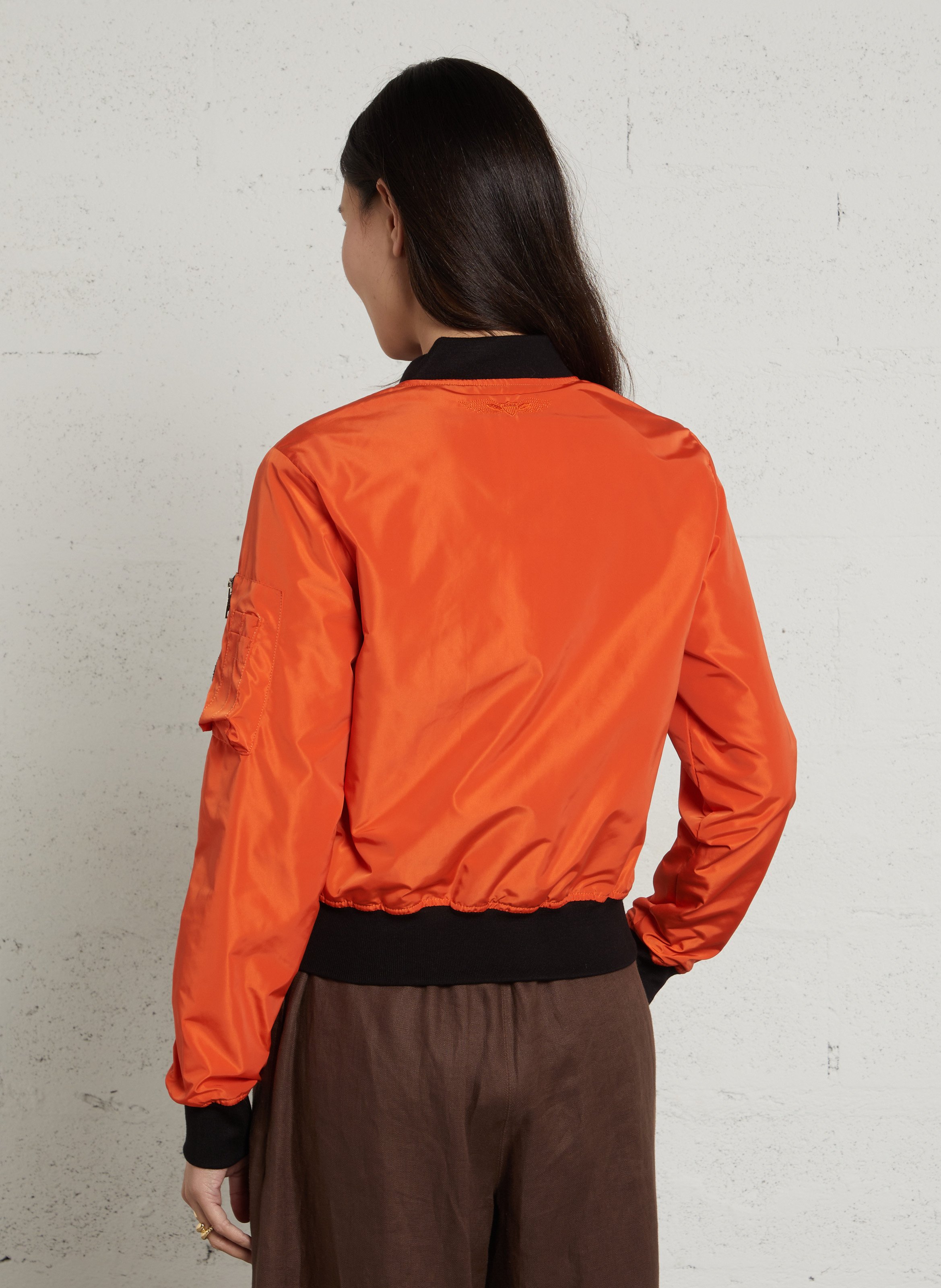 Nylon bomber jacket  BOMBERS ORIGINAL Orange