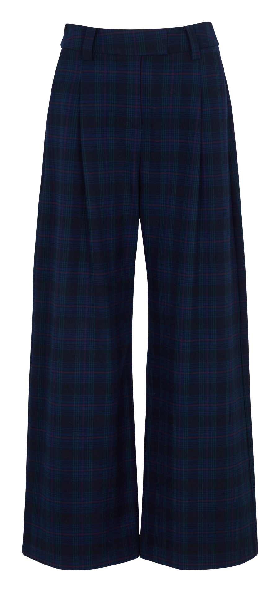 High-waisted wide-leg pants SUNCOO Blue