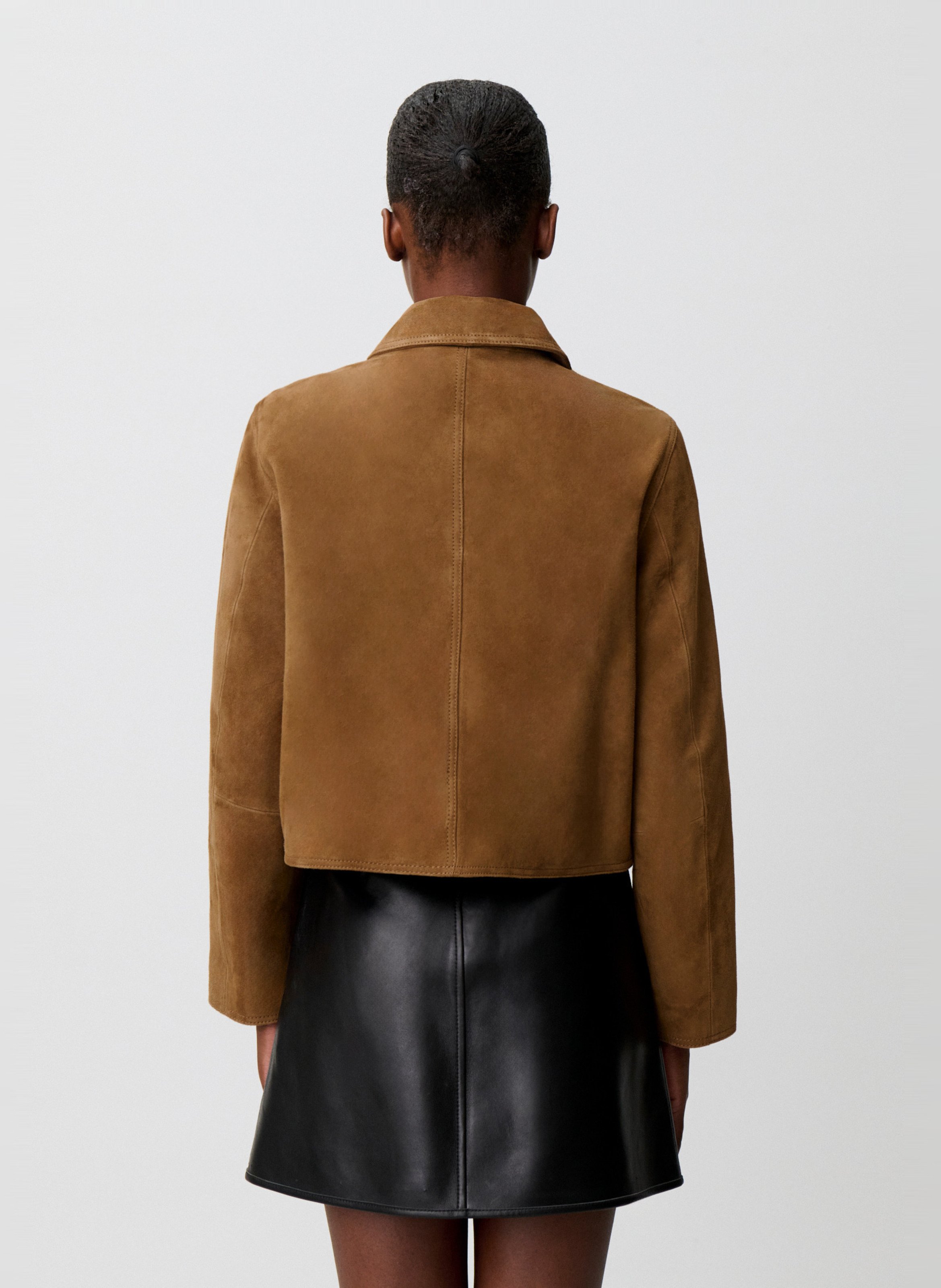 Blouson en suède CLAUDIE PIERLOT Beige