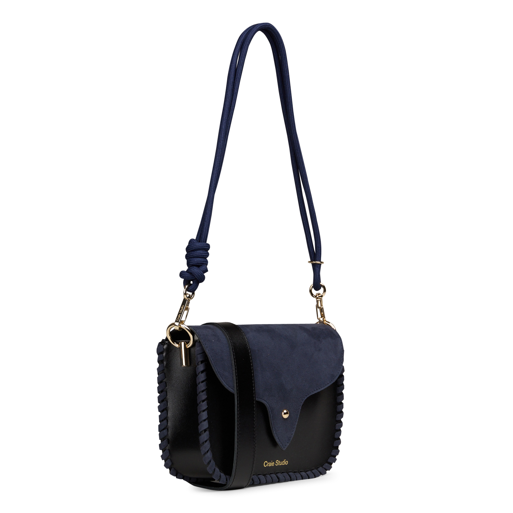 Leren clutch | Zwart CRAIE STUDIO Dames