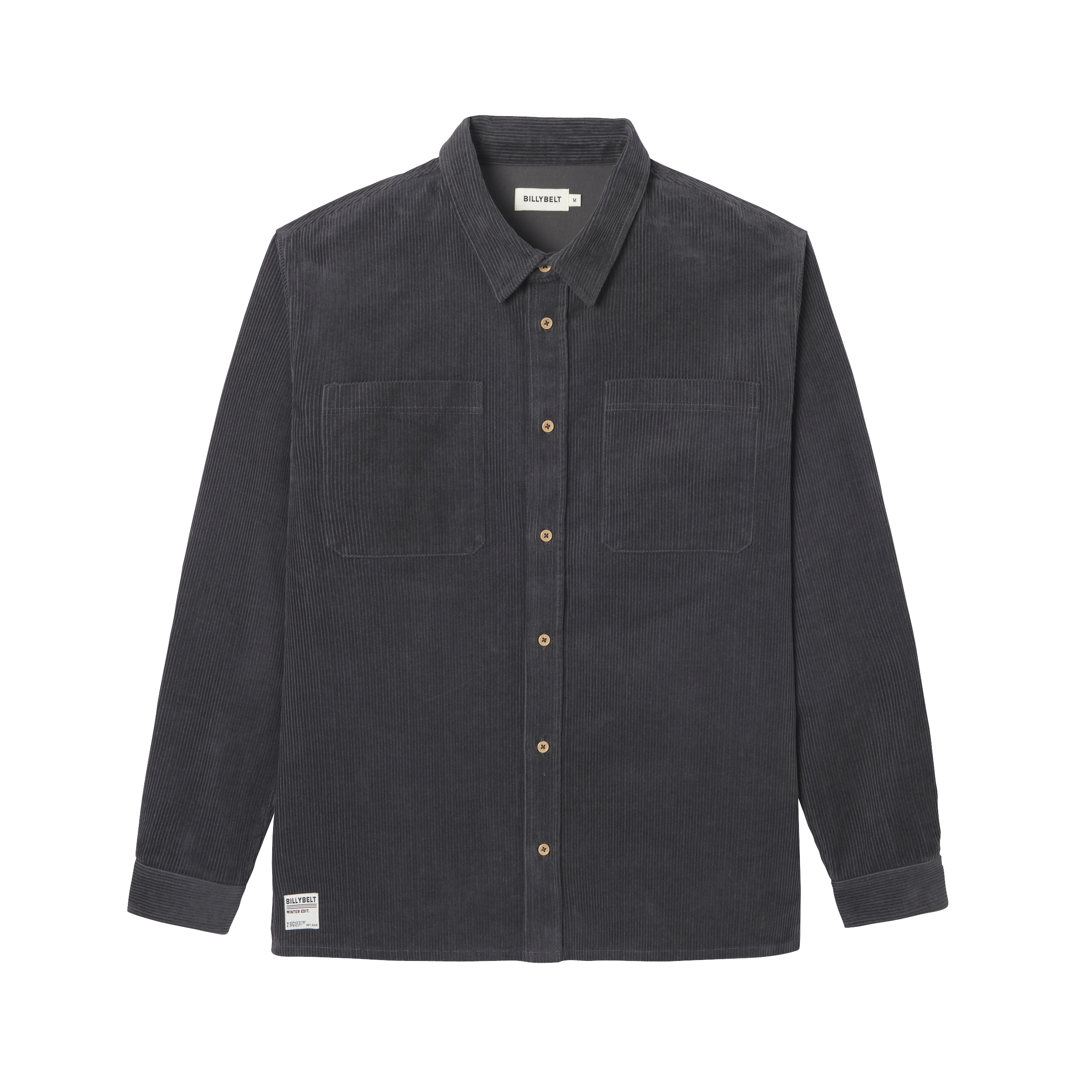 Oversized velvet overshirt BILLYBELT Grey