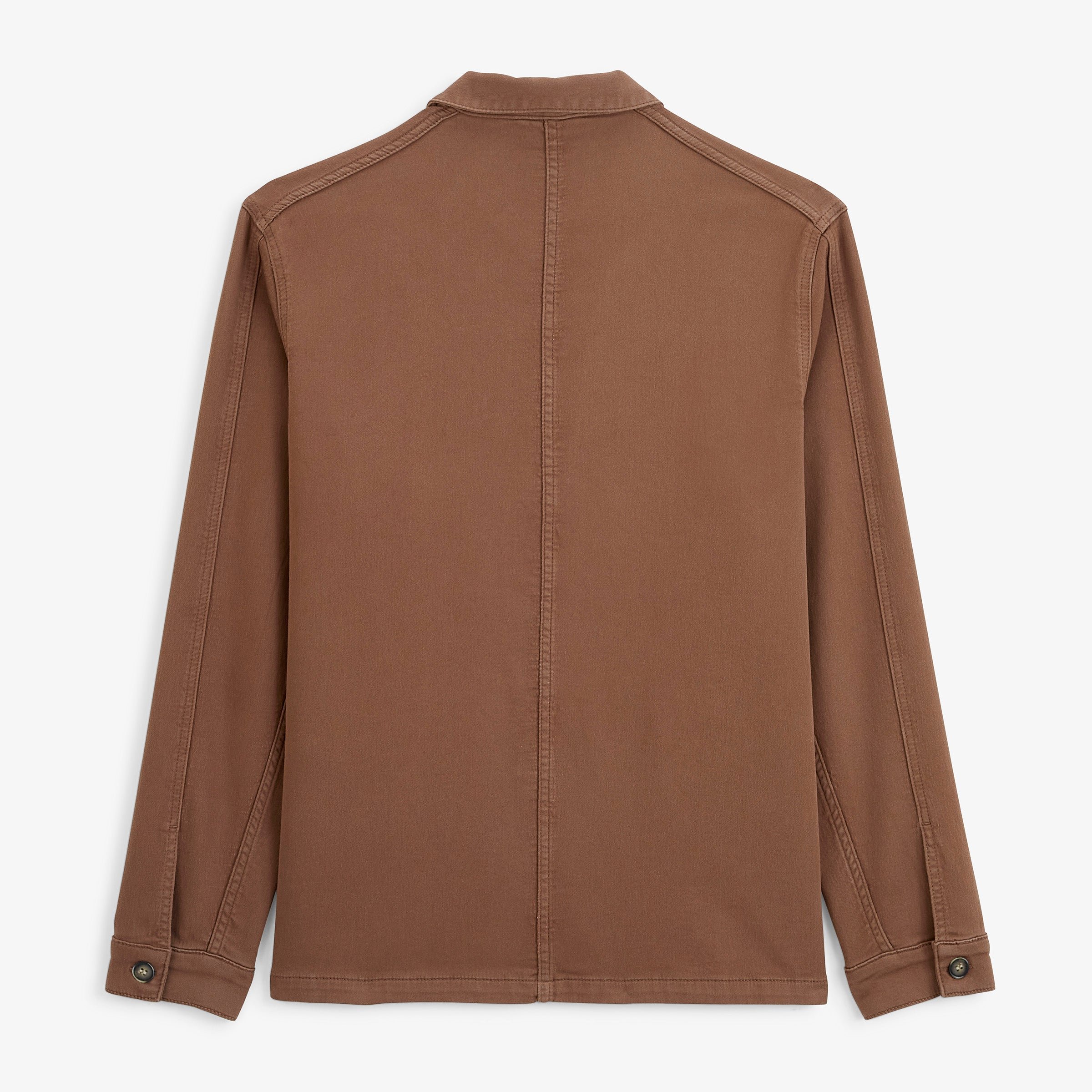 Worker jacket wendel chevron cotton brown brownie SERGE BLANCO Brown