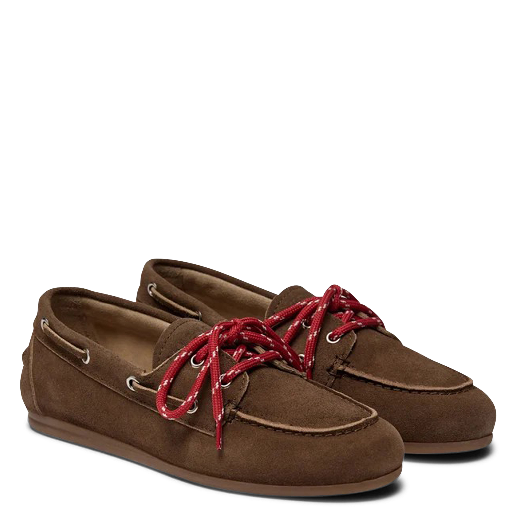 Mocassins à lacets en cuir suédé PAVEMENT Marron