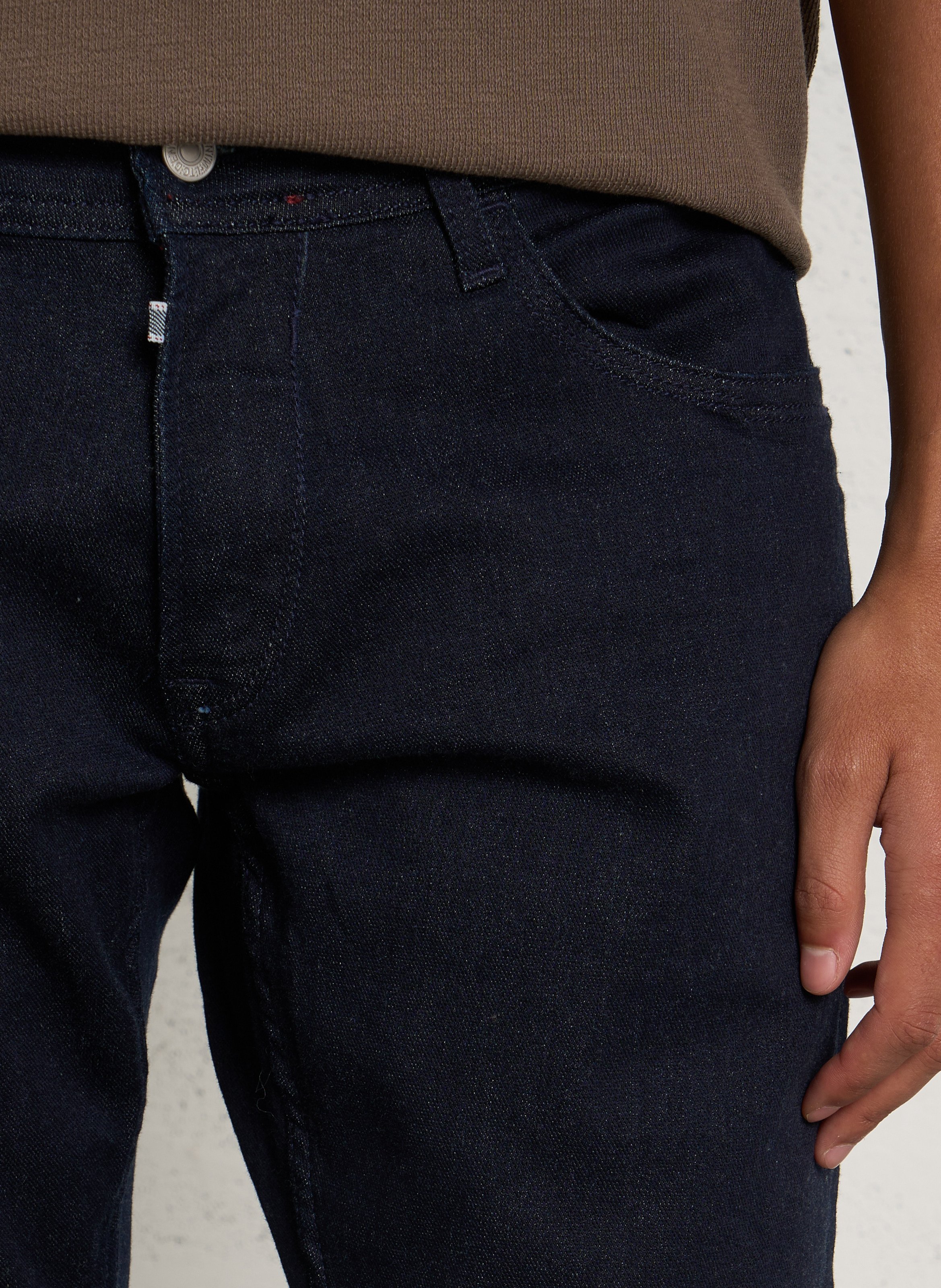Slim Fit Jeans 700/11 Einfarbig LE TEMPS DES CERISES Blau
