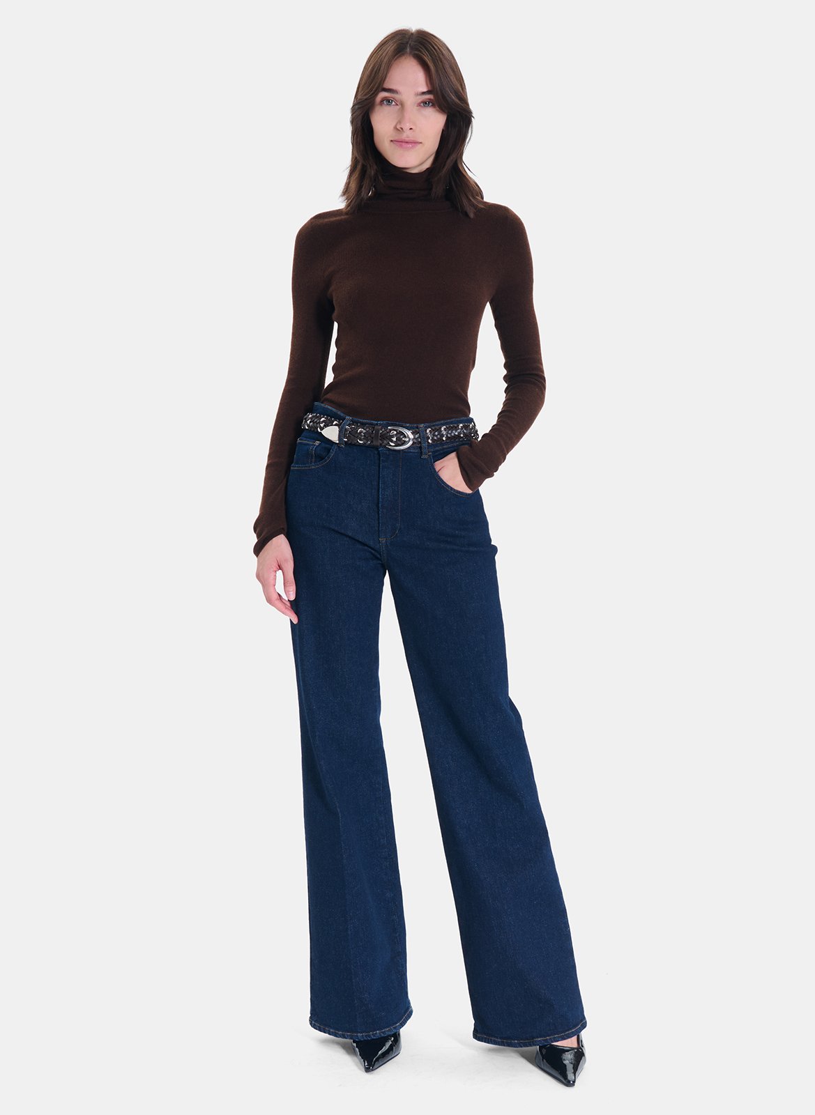 Rollkragenpullover ZAPA Braun