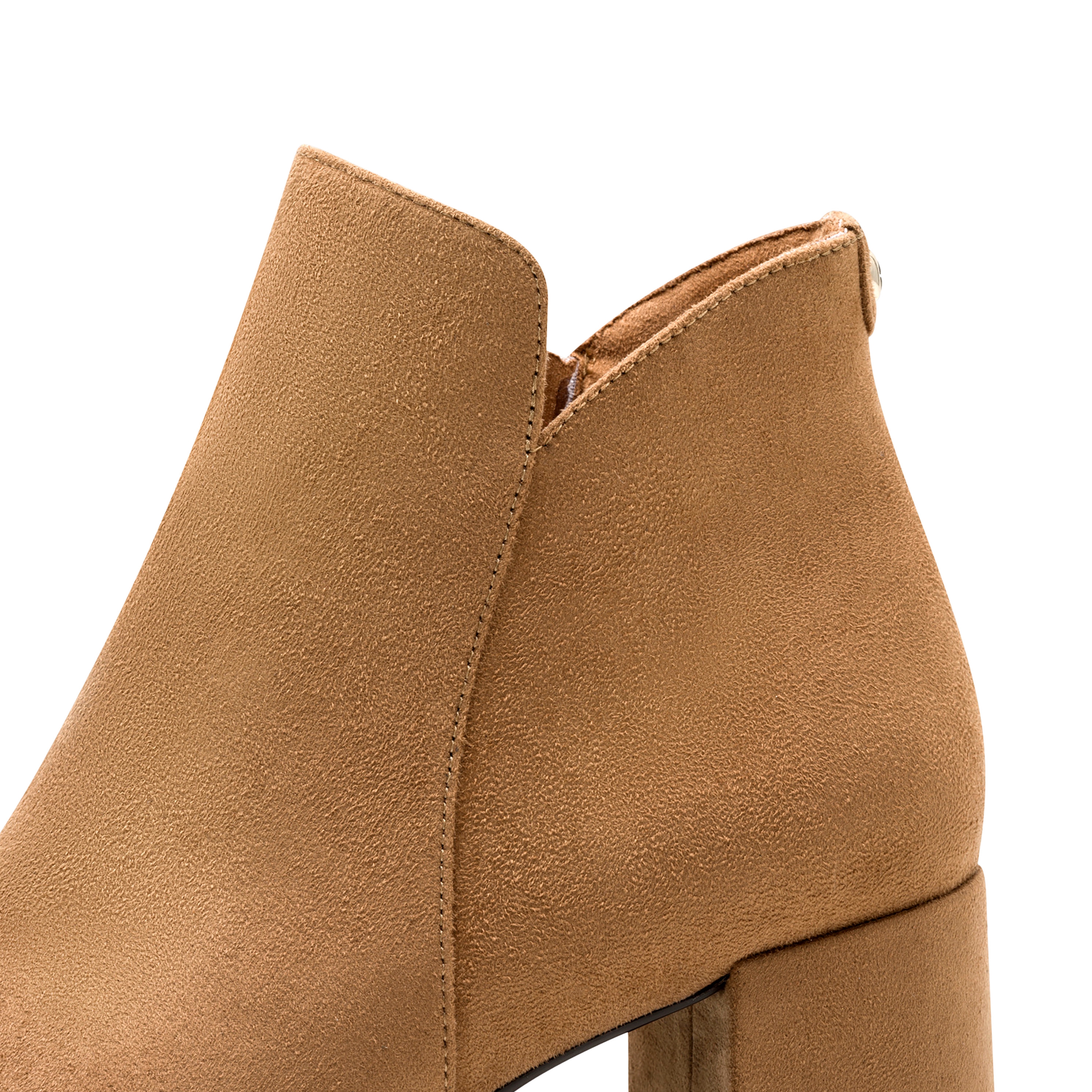 Heeled ankle boots with zipper TAMARIS Beige