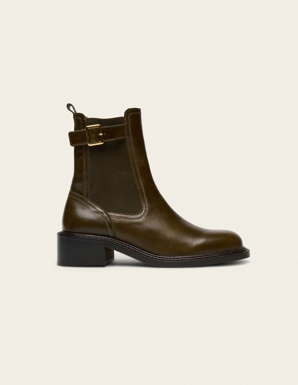 Bottines à talons ODAJE Kaki