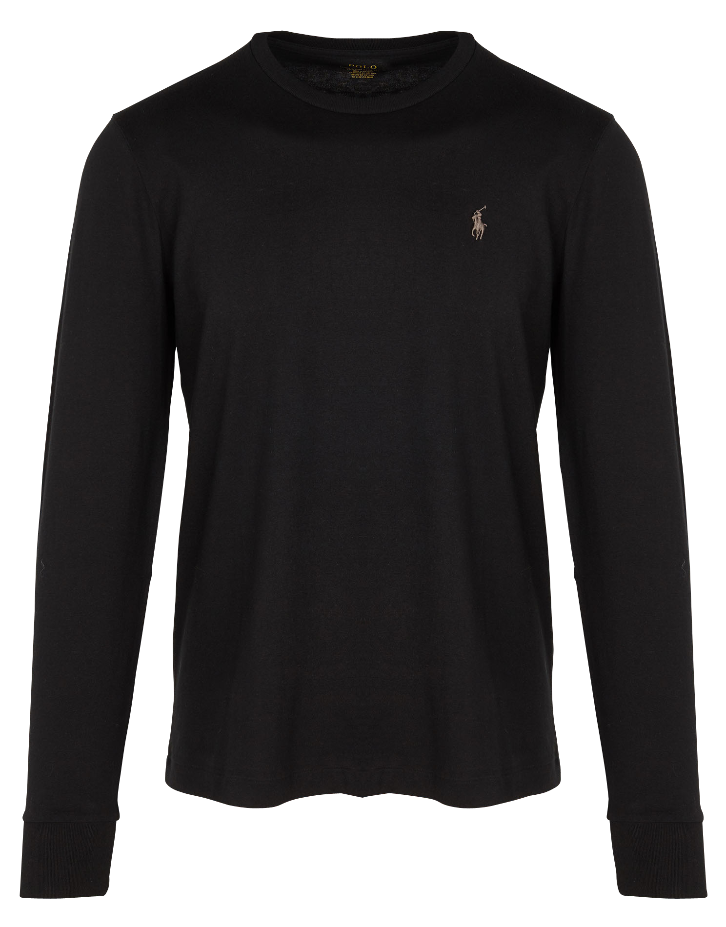 Tee-shirt col rond slim-fit en coton POLO RALPH LAUREN Noir
