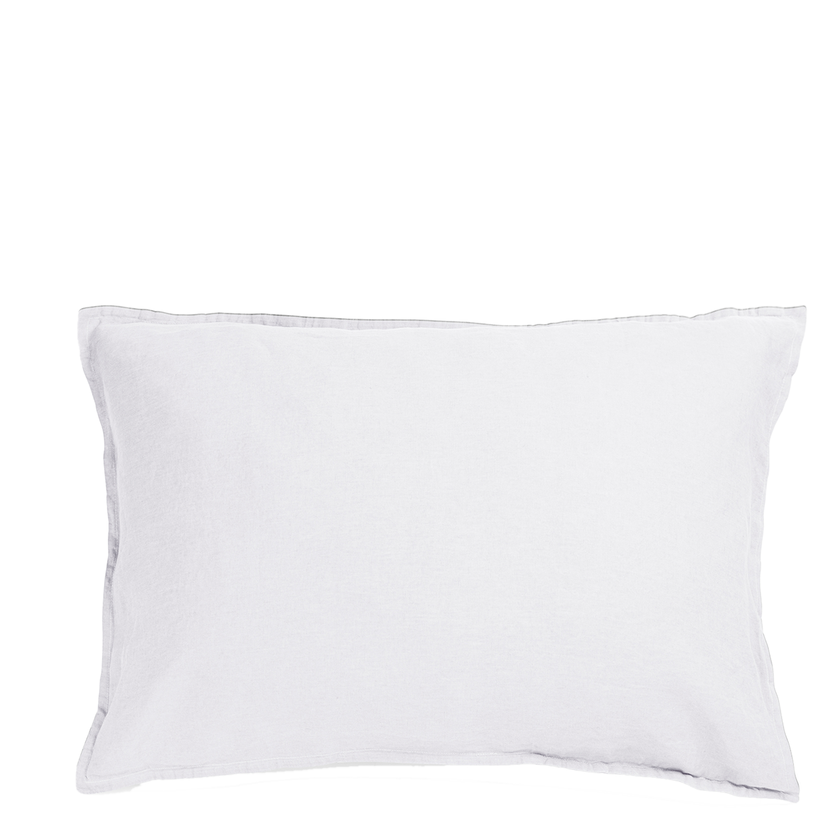 Kussensloop van stonewashed linnen Wit