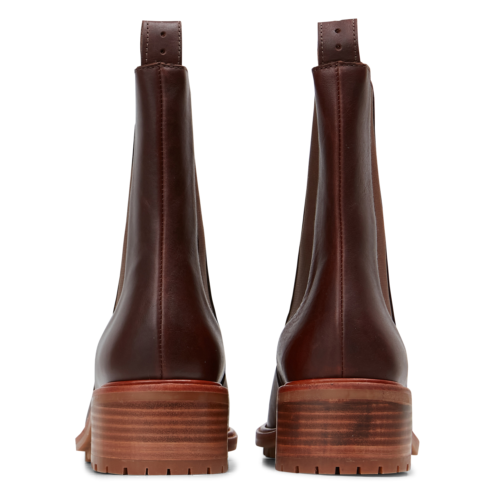 Bottines en cuir SESSUN Marron