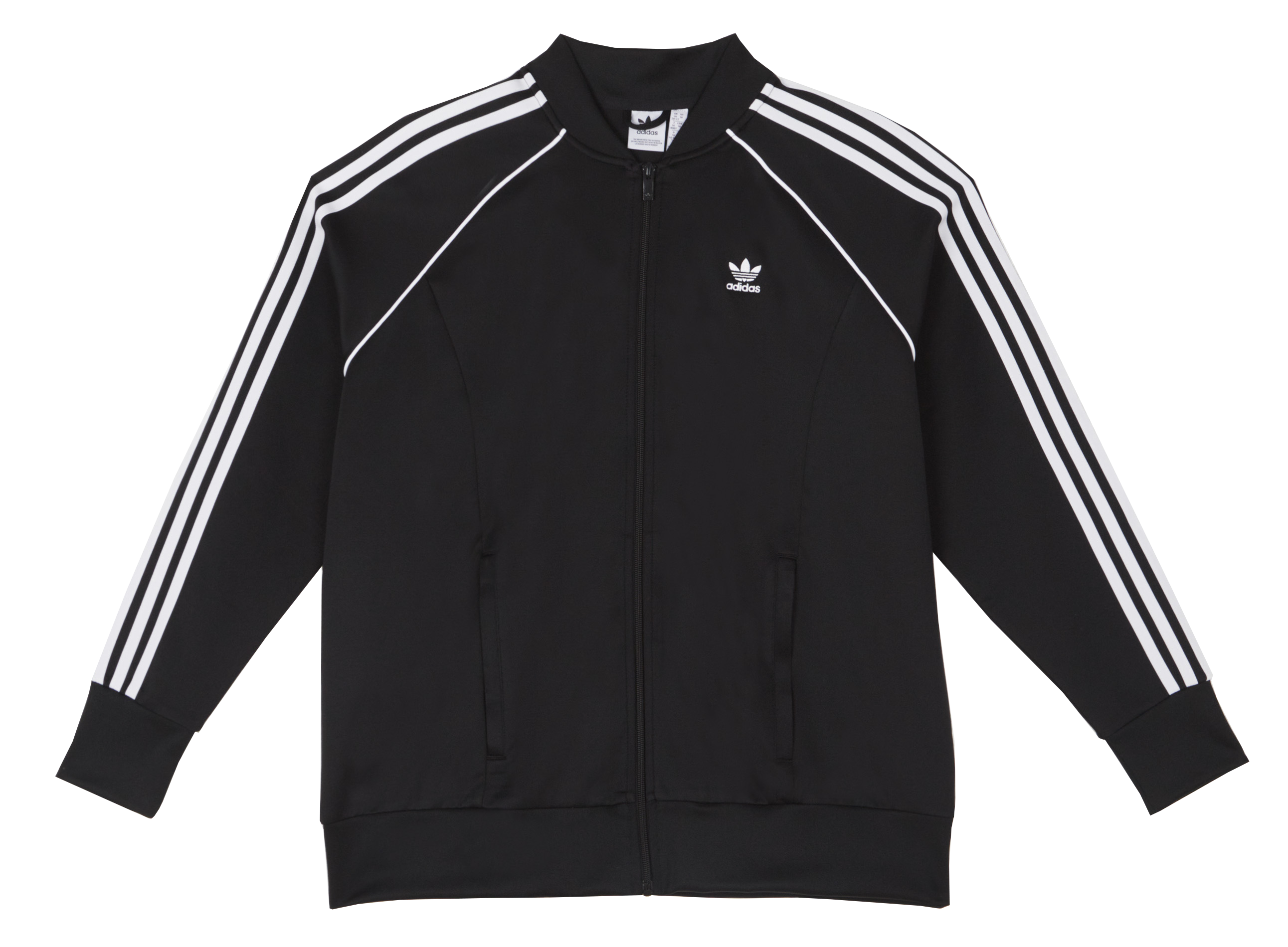 Veste col teddy détail trois bandes  ADIDAS Noir
