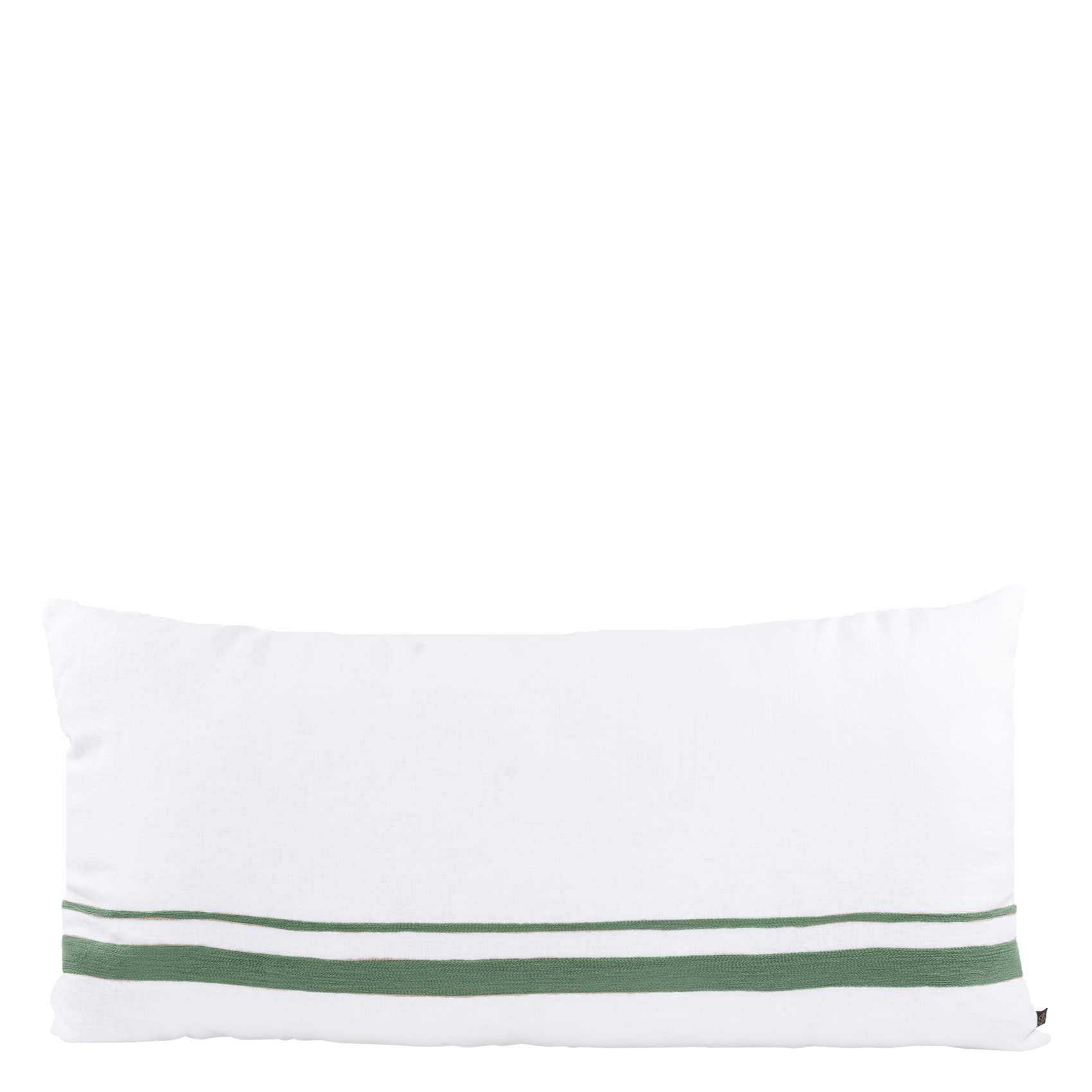 Linnen kussenhoes met print HARMONY HAOMY Groen