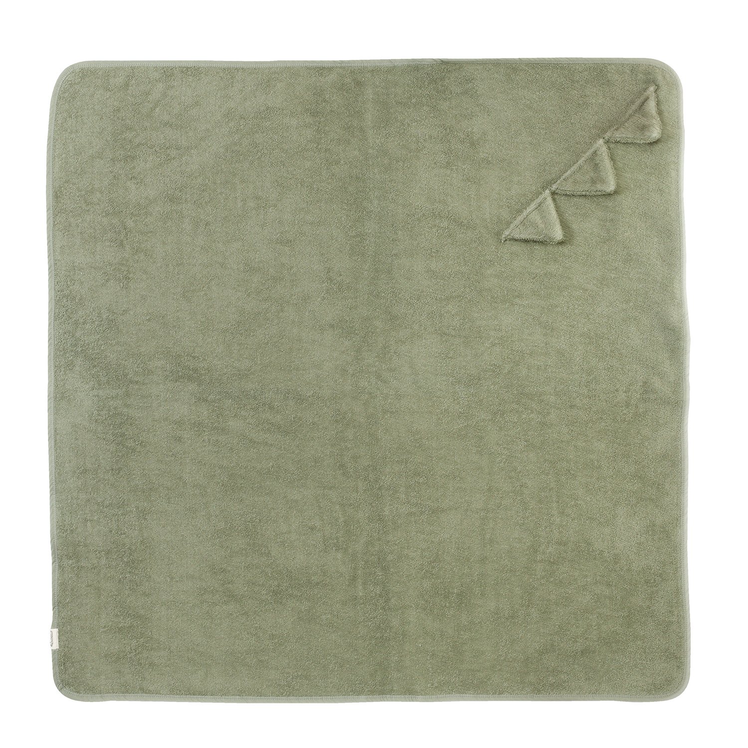 Dinosaur hooded towel KINDSGUT Grey