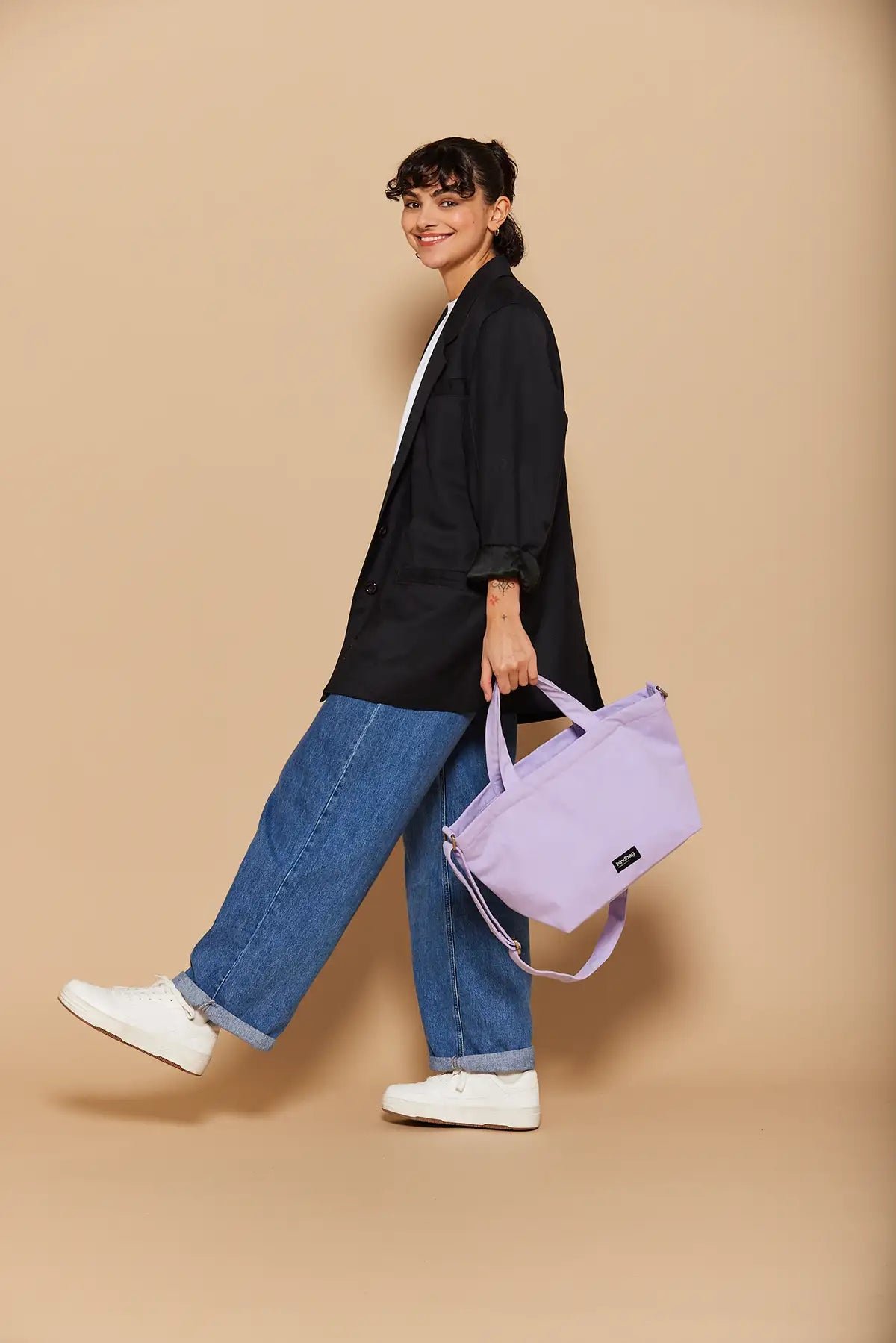 Cotton tote bag Purple