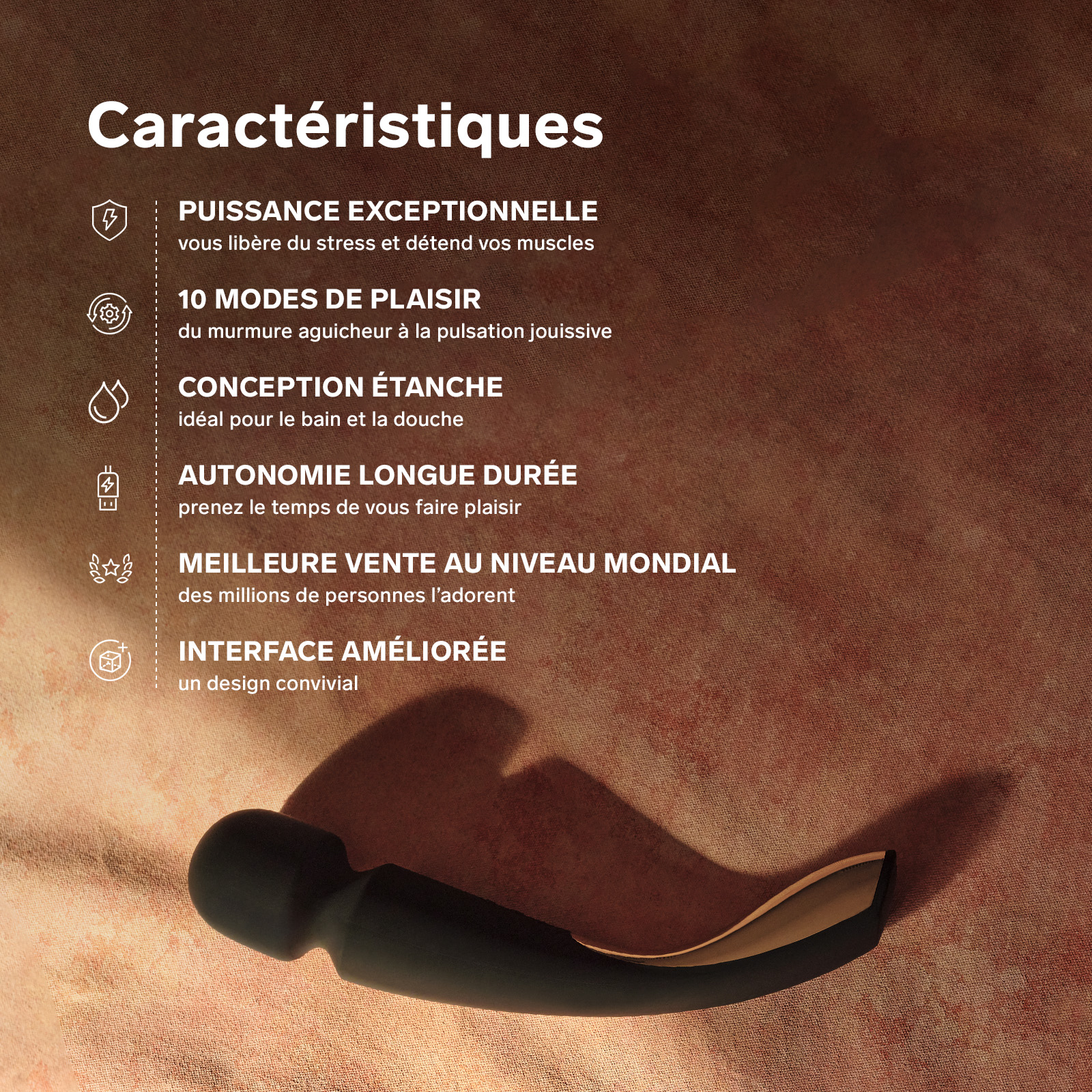 Vibromasseur femme pour tout le corps moyen LELO Violet