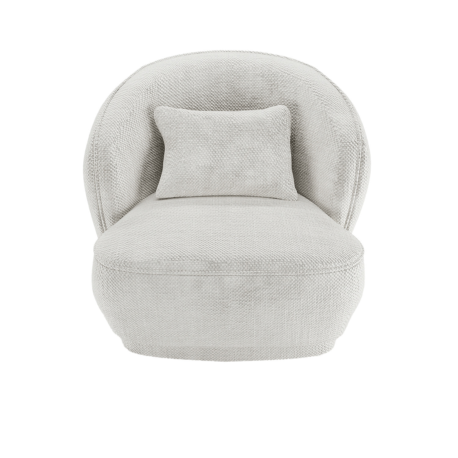 Designer fabric armchair POTIRON PARIS White