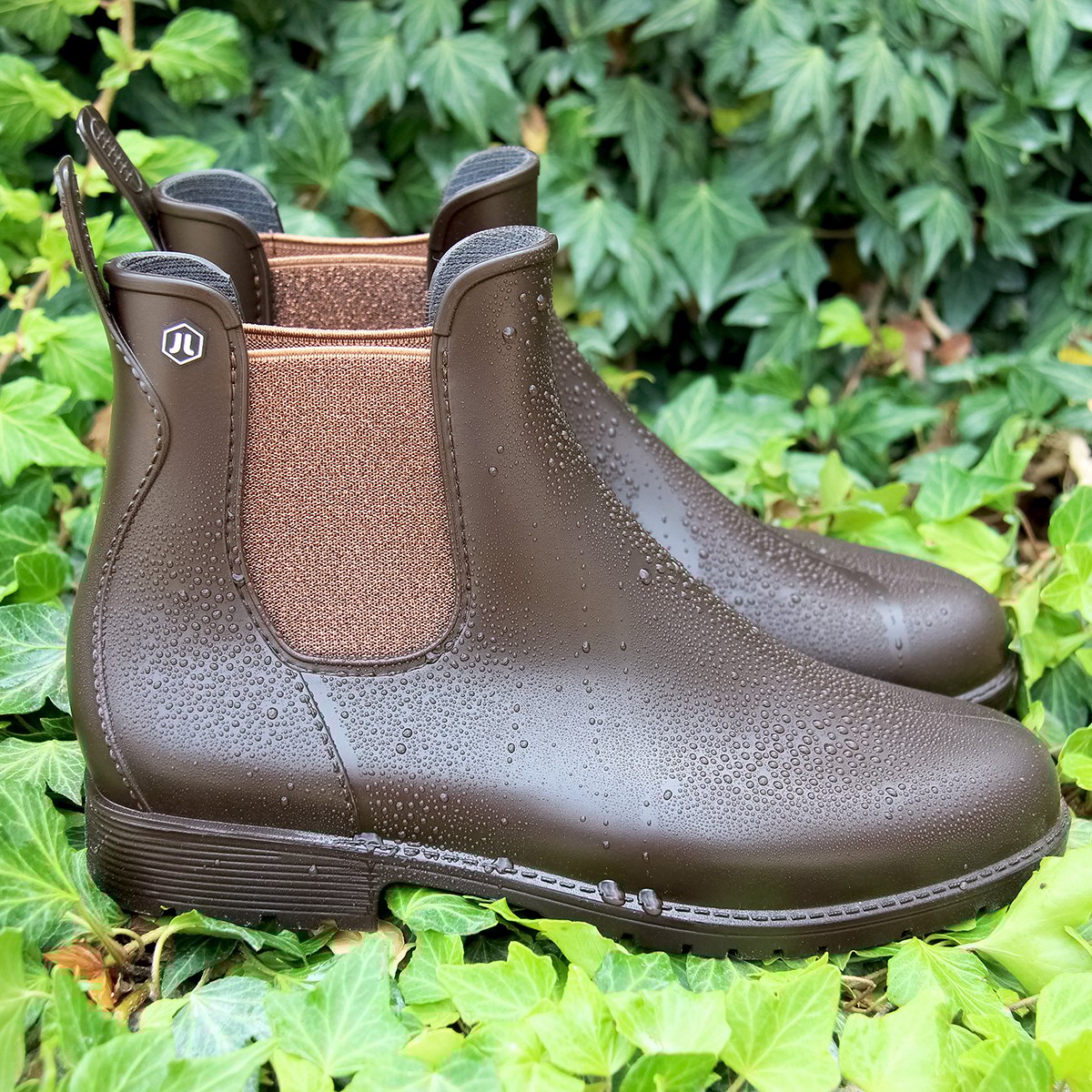 PVC rain boots JULES & JENN Brown