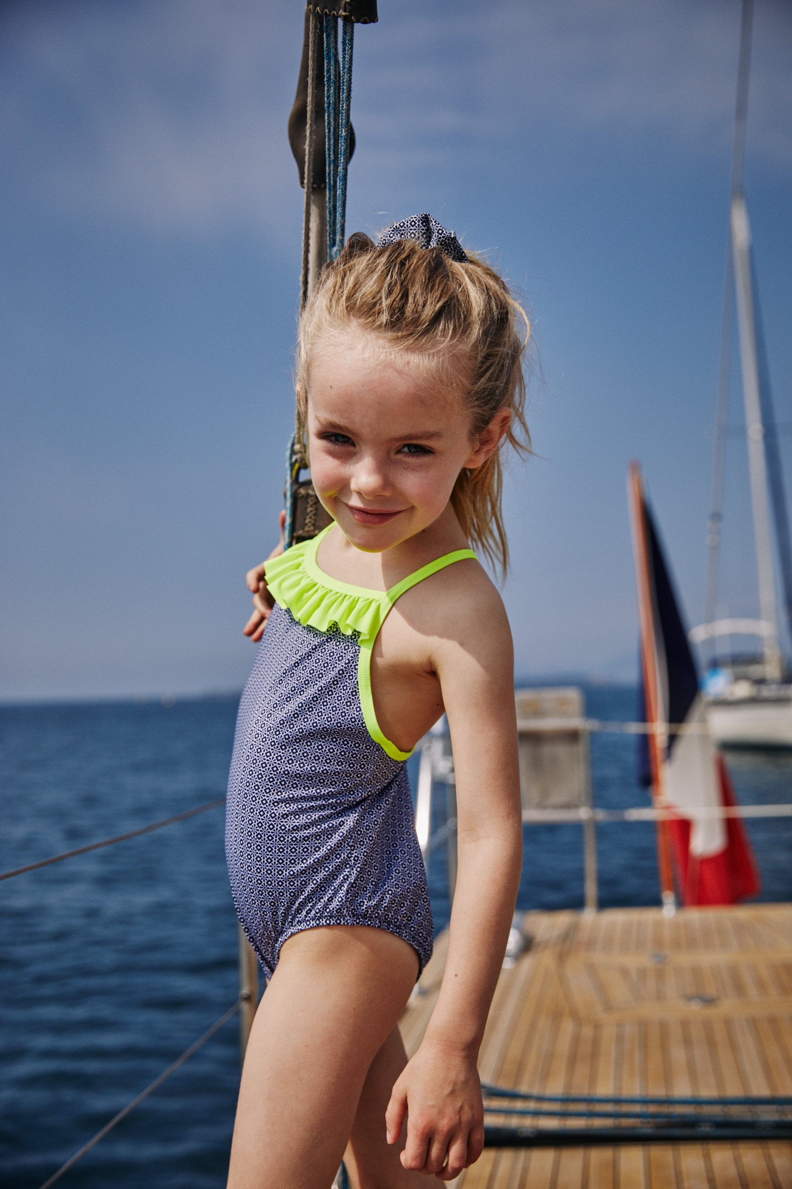 One-piece swimsuit - sunny azulejos GILI'S Blue