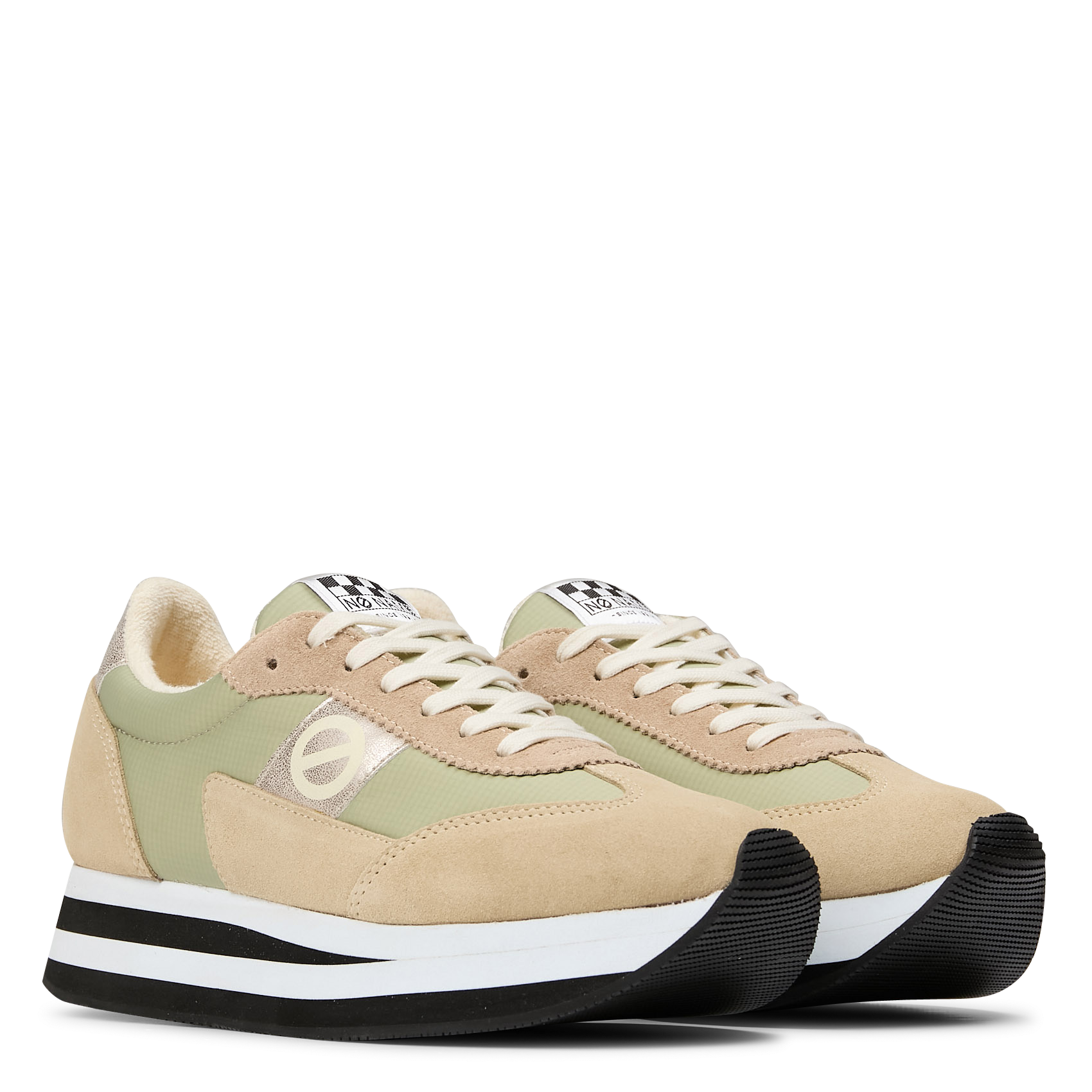 Zapatillas bajas de mezcla de piel NO NAME Multicolor