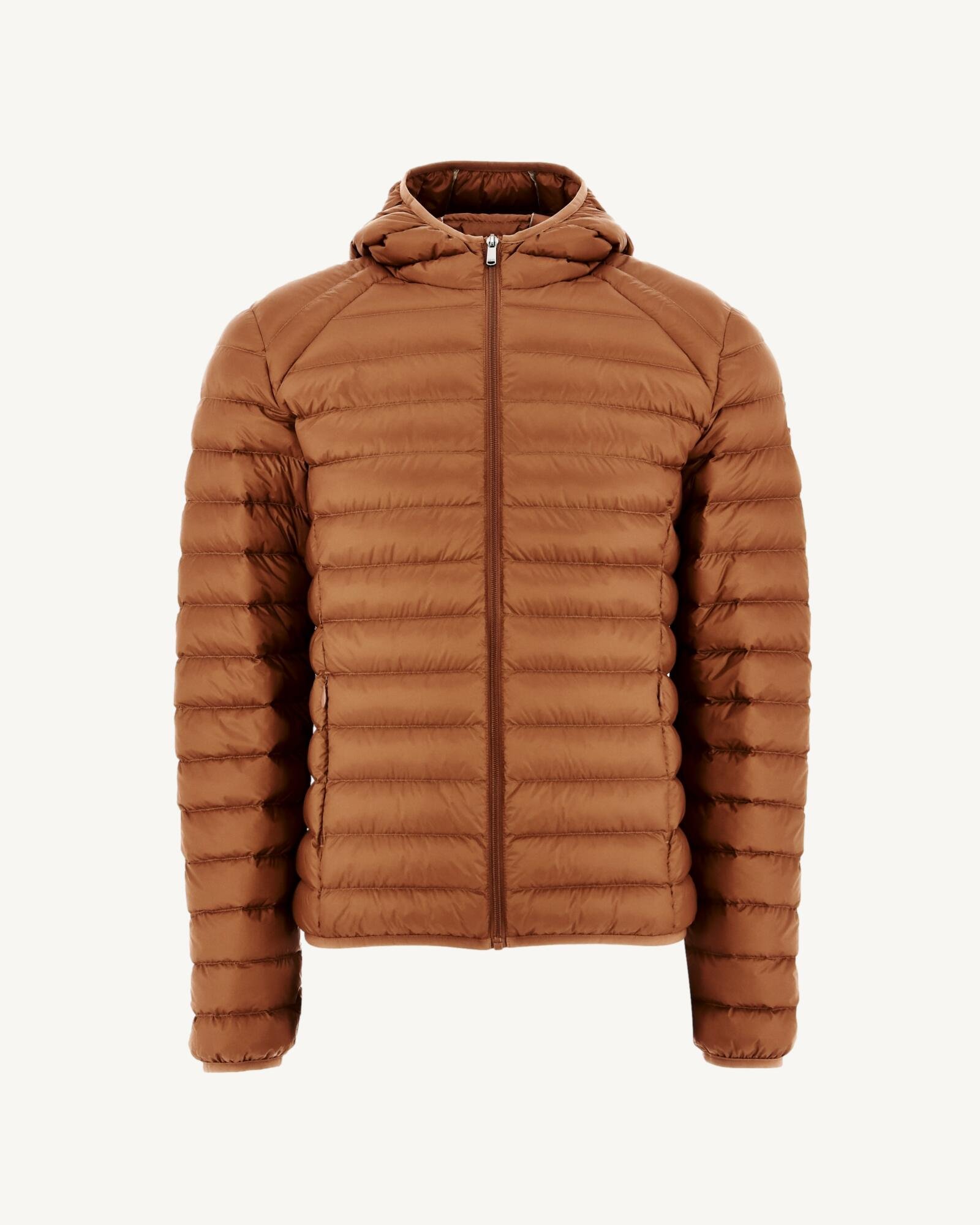 Lightweight hooded puffer jacket nico JOTT Brown