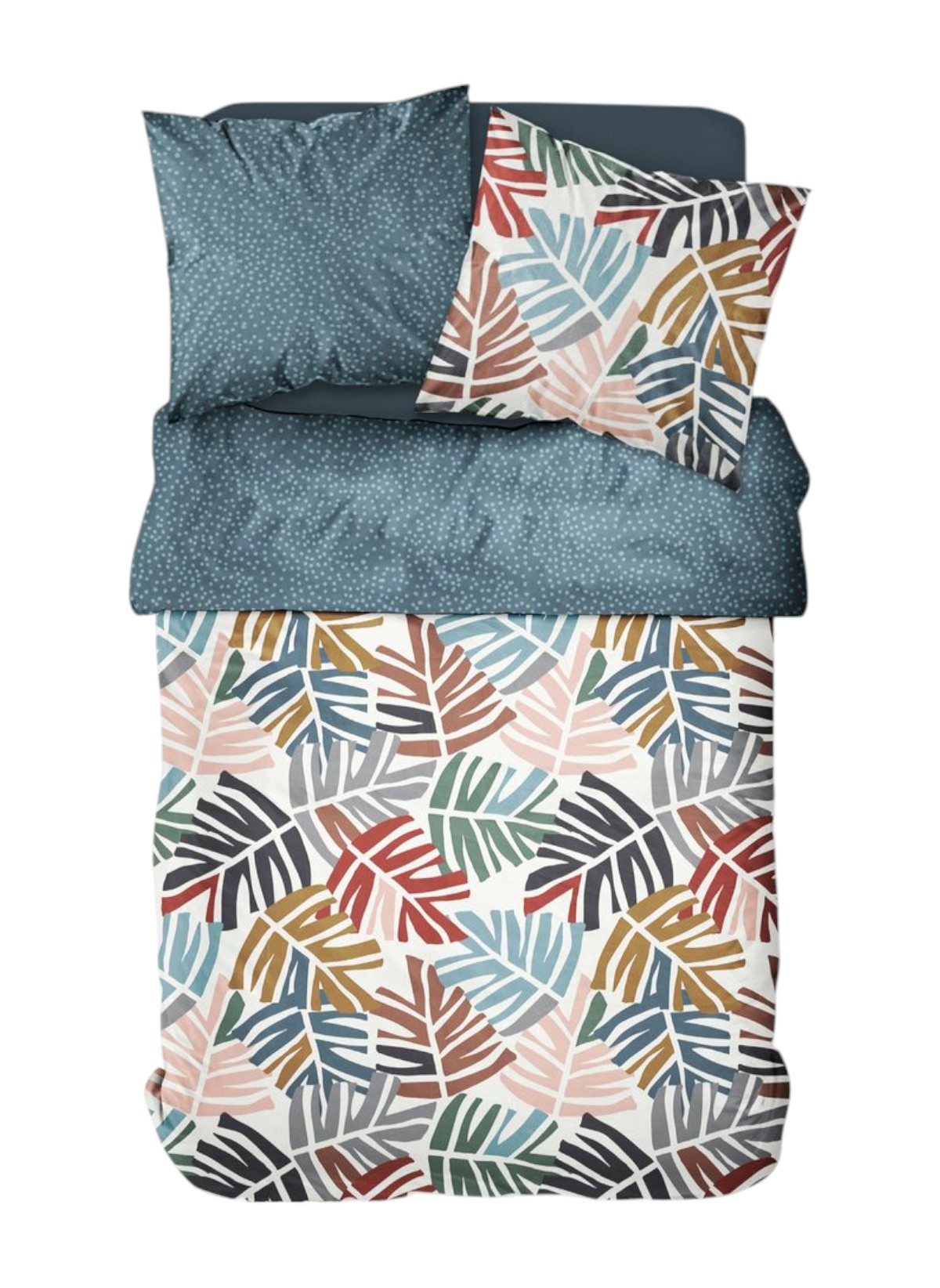 Printed cotton bed set TODAY LINGE DE MAISON White