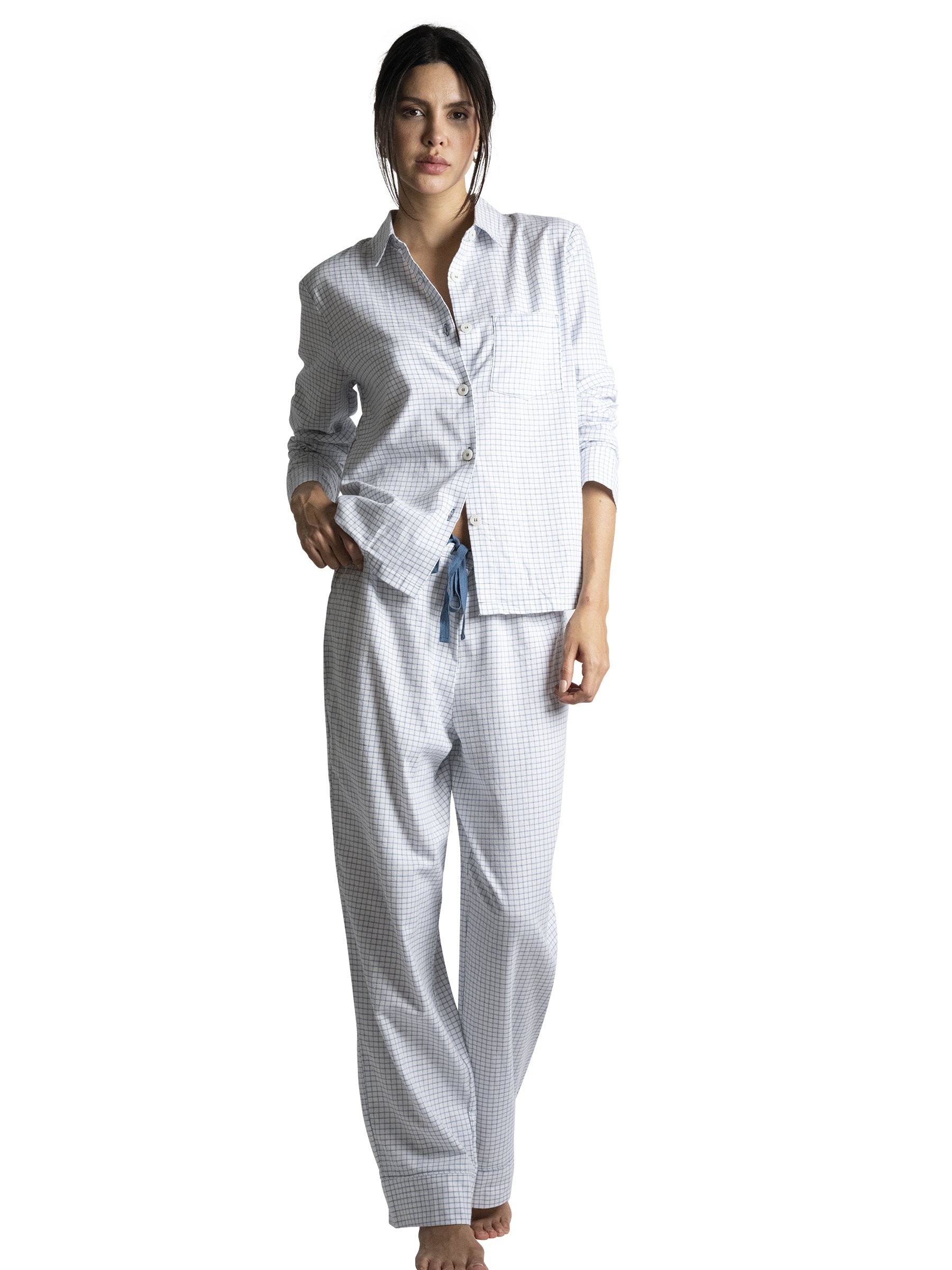 Long-sleeve pajama top PASSIONATA Blue