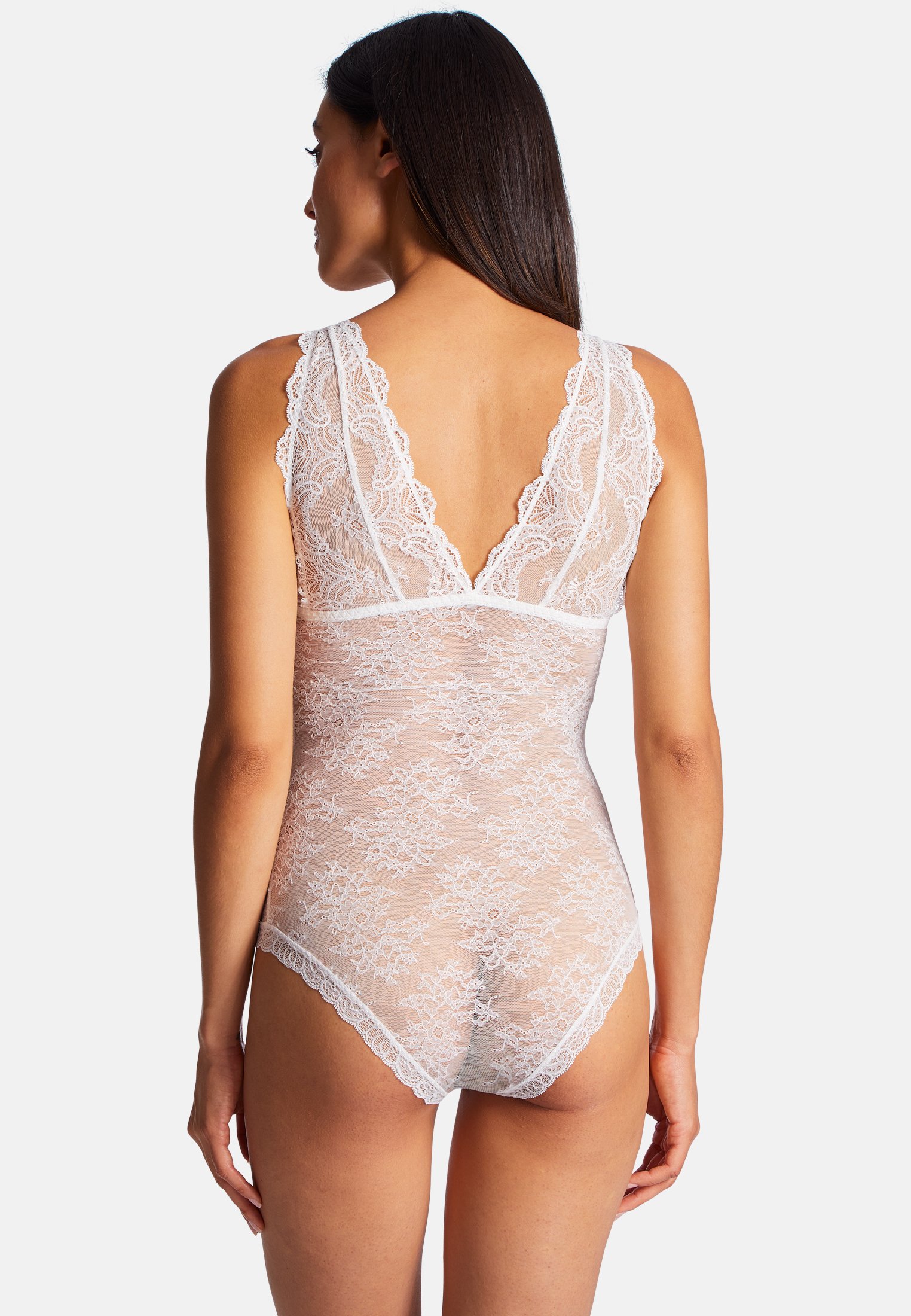Wireless bodysuit 100% lace AUBADE White