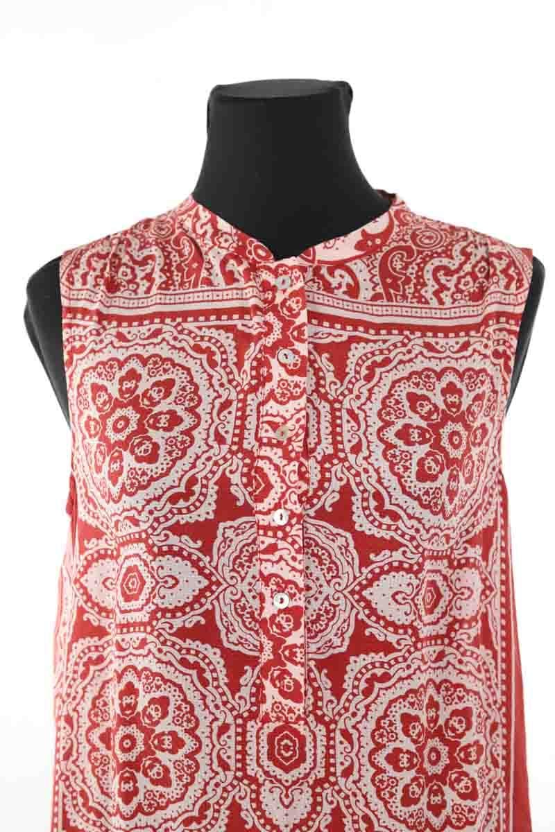 Cotton dress CHLOE STORA - SECONDE MAIN Red