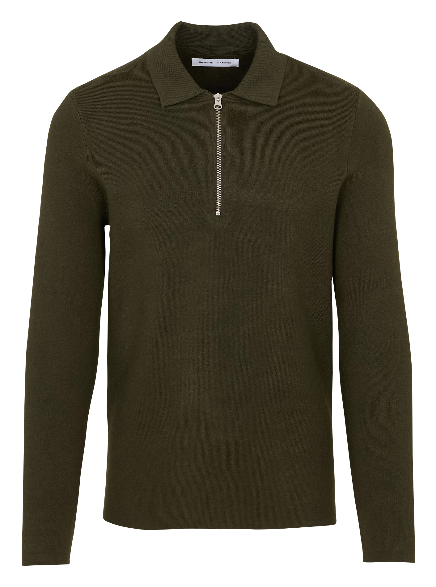 Sweat col classique  SAMSOE SAMSOE Kaki