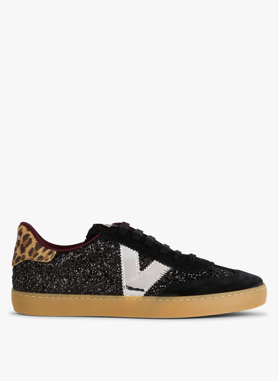 Baskets basses à strass Berlin Noir Victoria Femme Place des