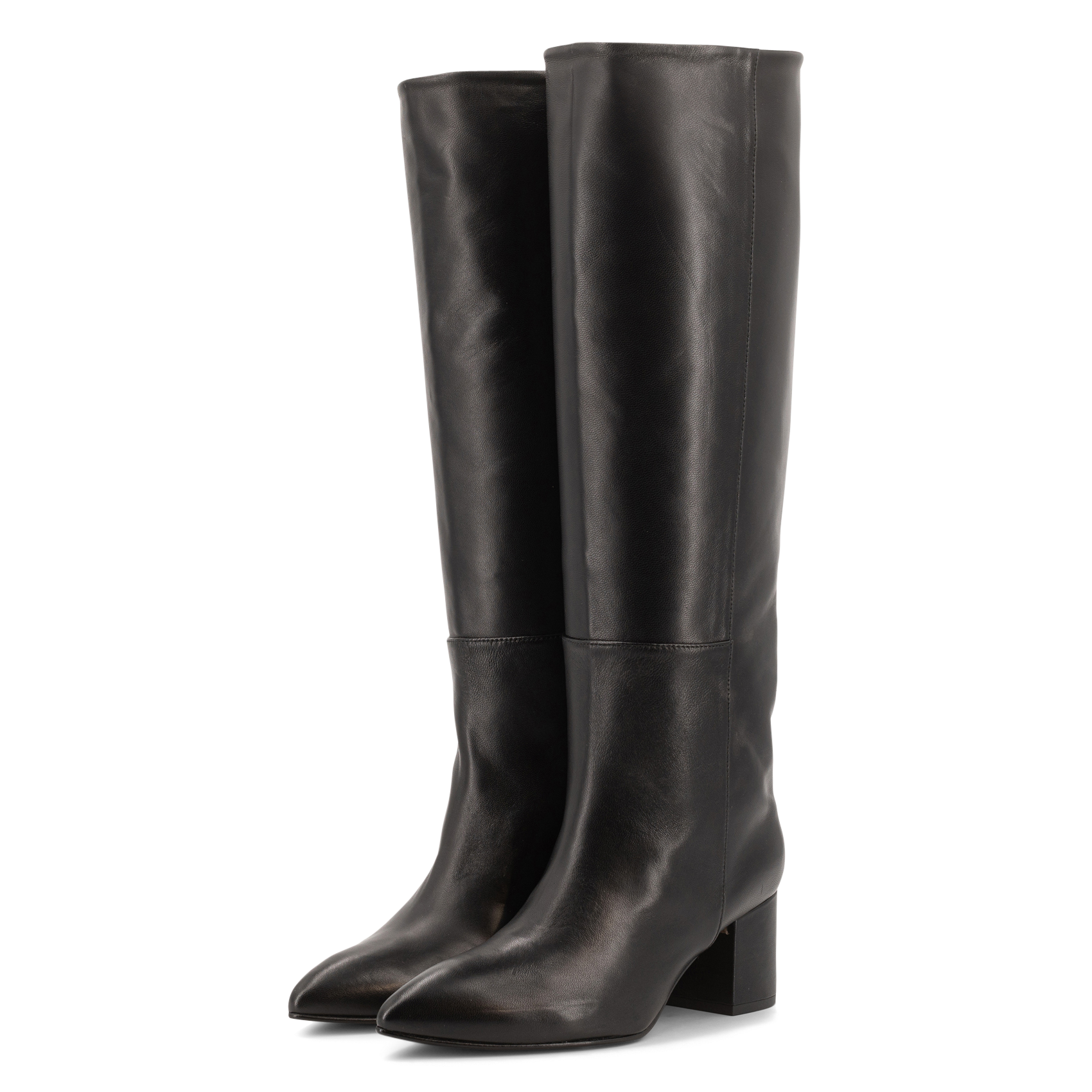 Bottes à talons en cuir TORAL Noir