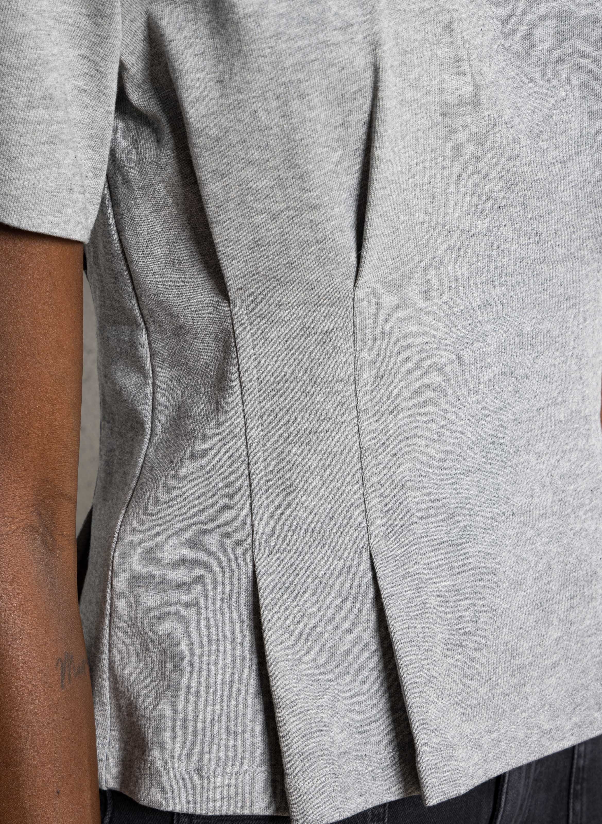 Camiliday round-neck sleeveless cotton top BERENICE Grey