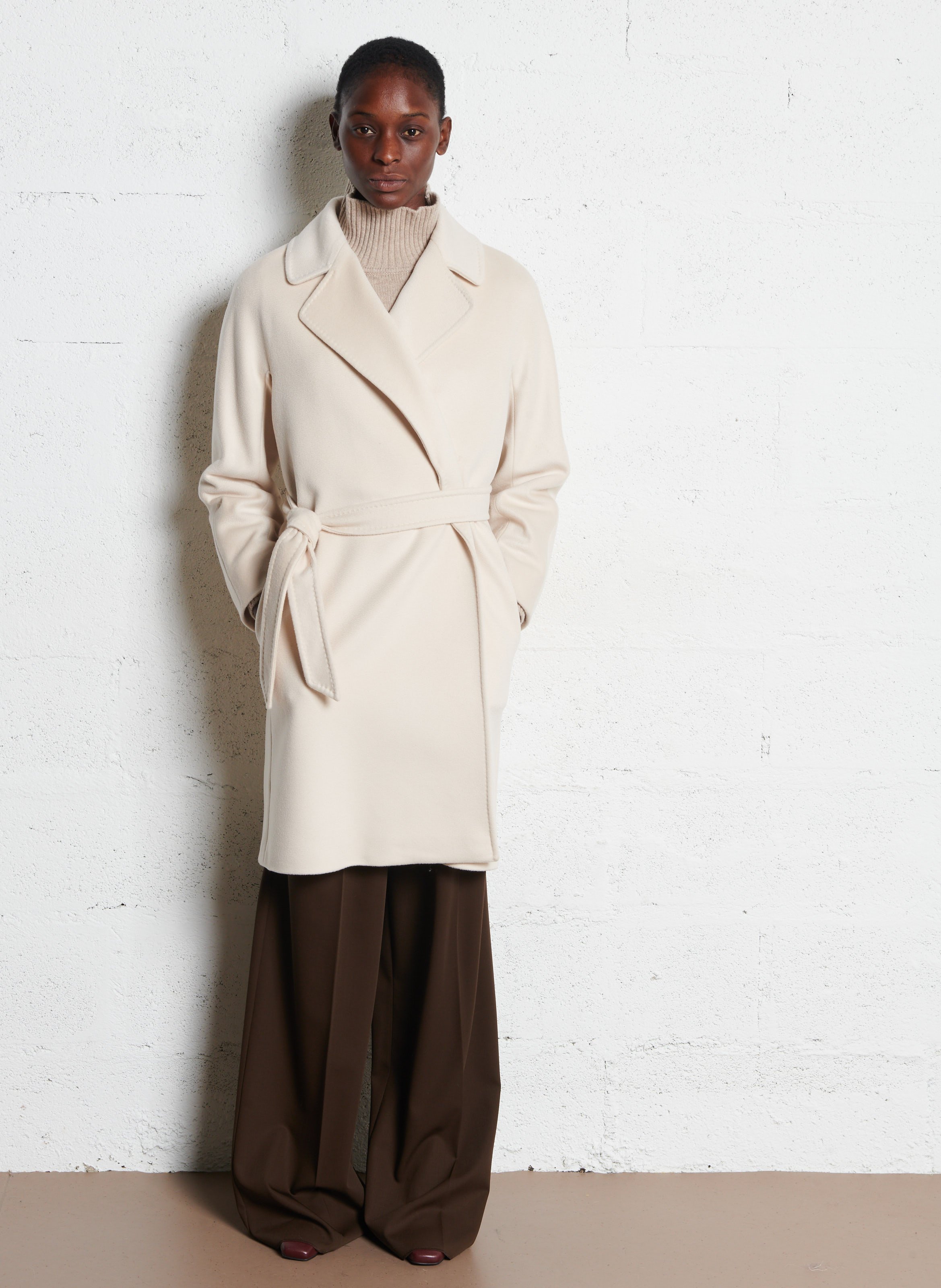 Coat with tailored collar MAX MARA WEEK END White