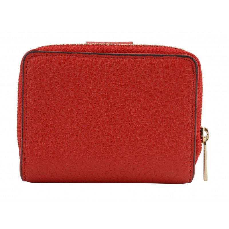 Porte-monnaie - cuir de veau POURCHET Rouge