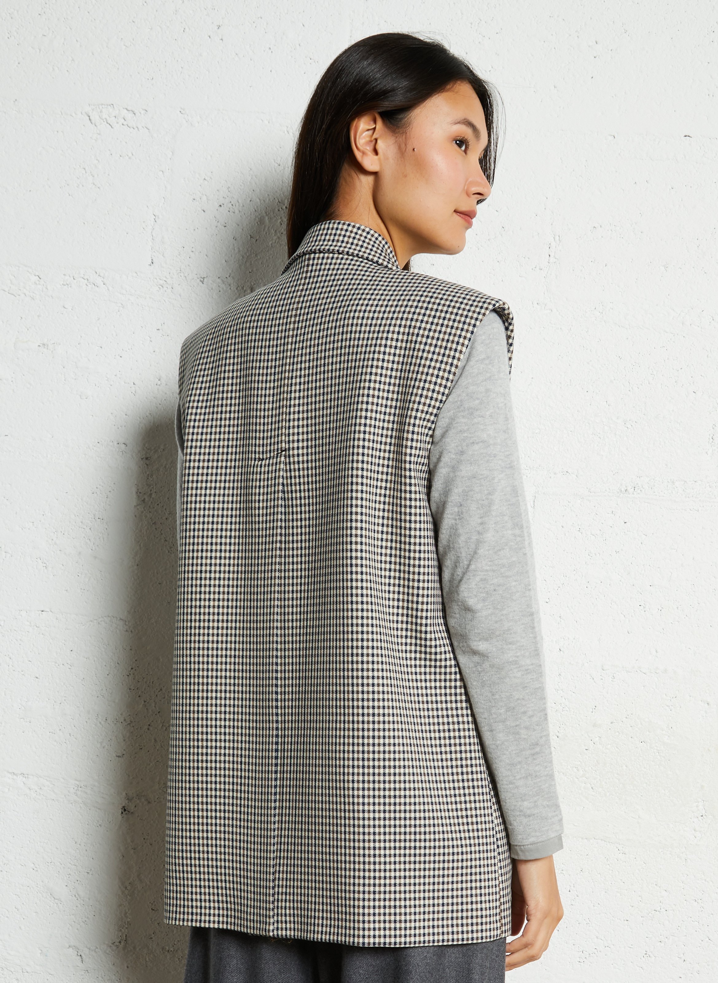 Veste de tailleur à carreaux IMPERIAL Beige