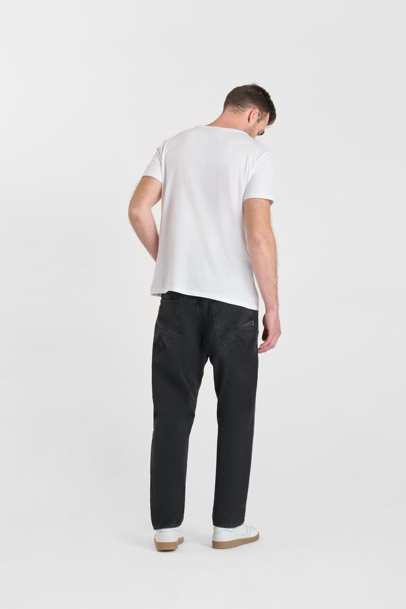 Loose jeans, wide loose fit, length 34 LE TEMPS DES CERISES Black