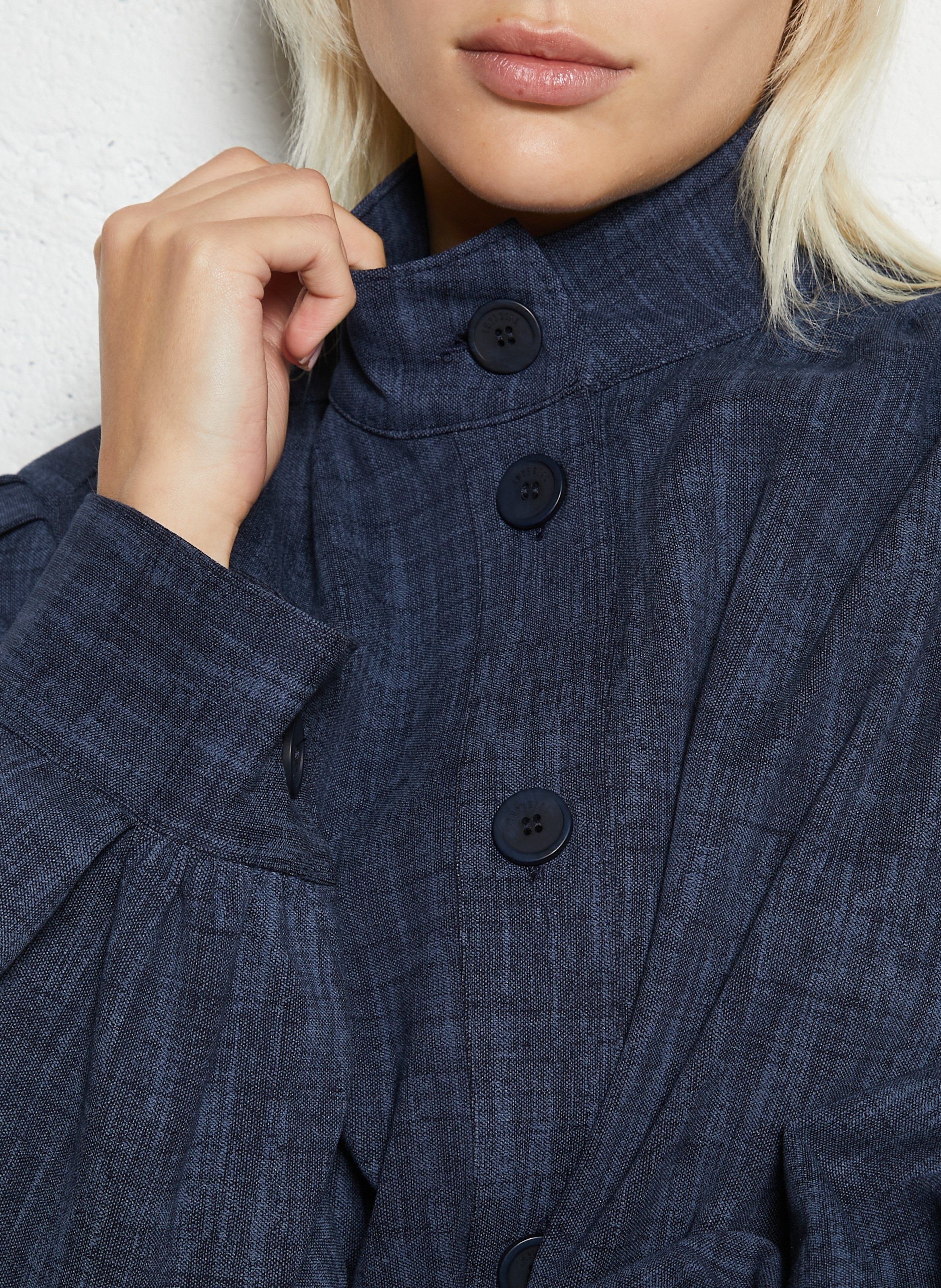 Veste courte bouffante col montant IMPERIAL Bleu