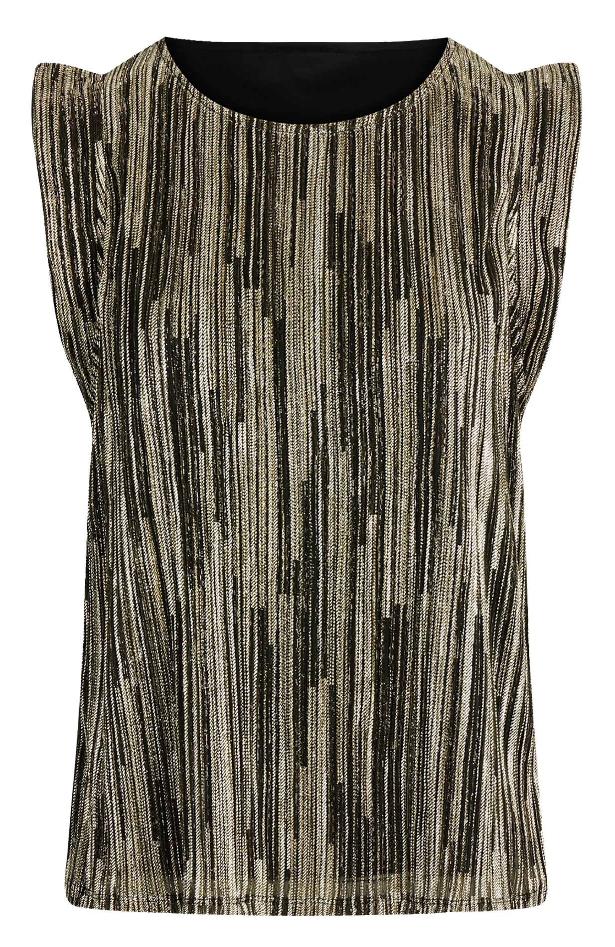Top sans manches métallisé MORGAN Doré
